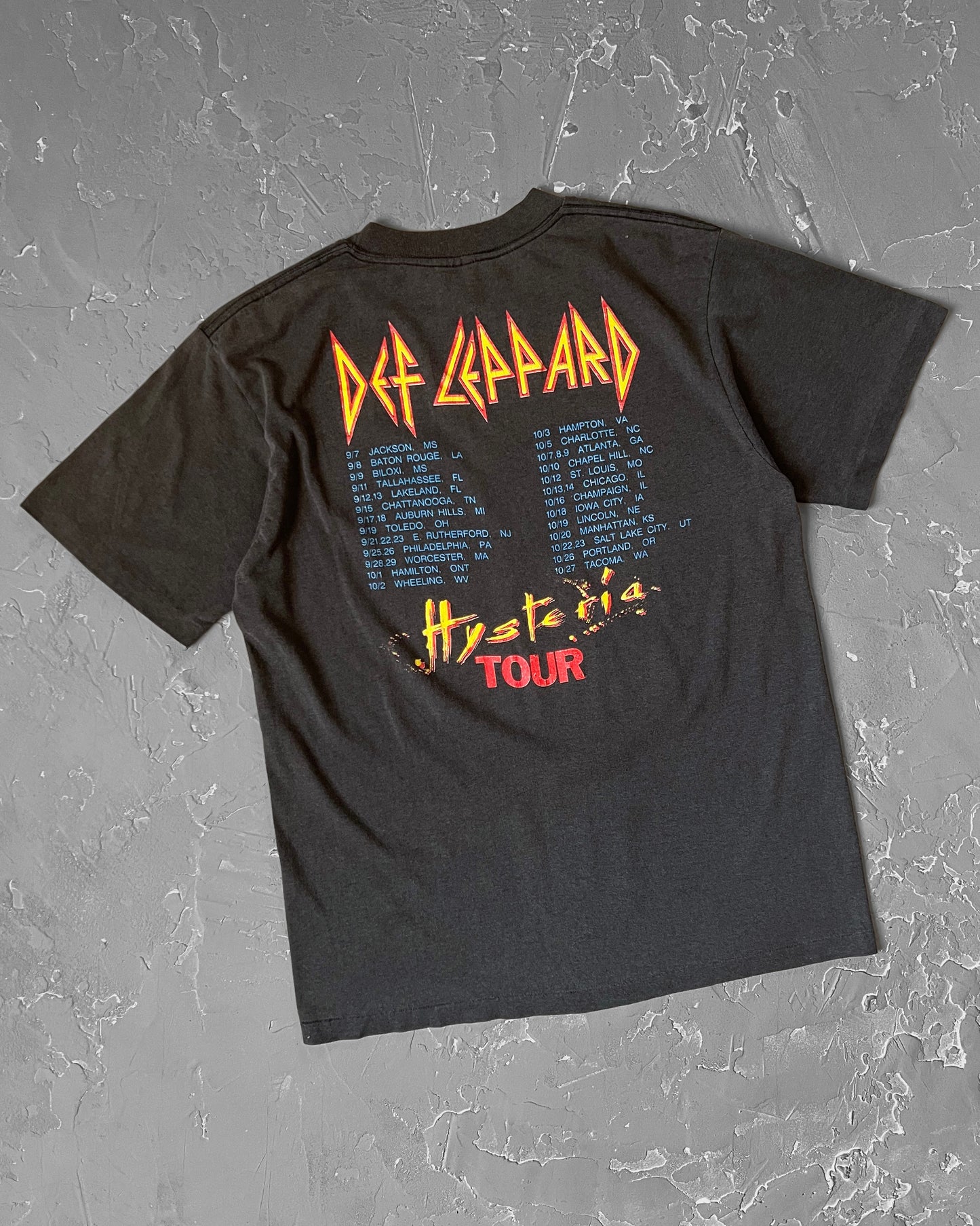 1988 Def Leppard “Hysteria” Tour Tee [M]