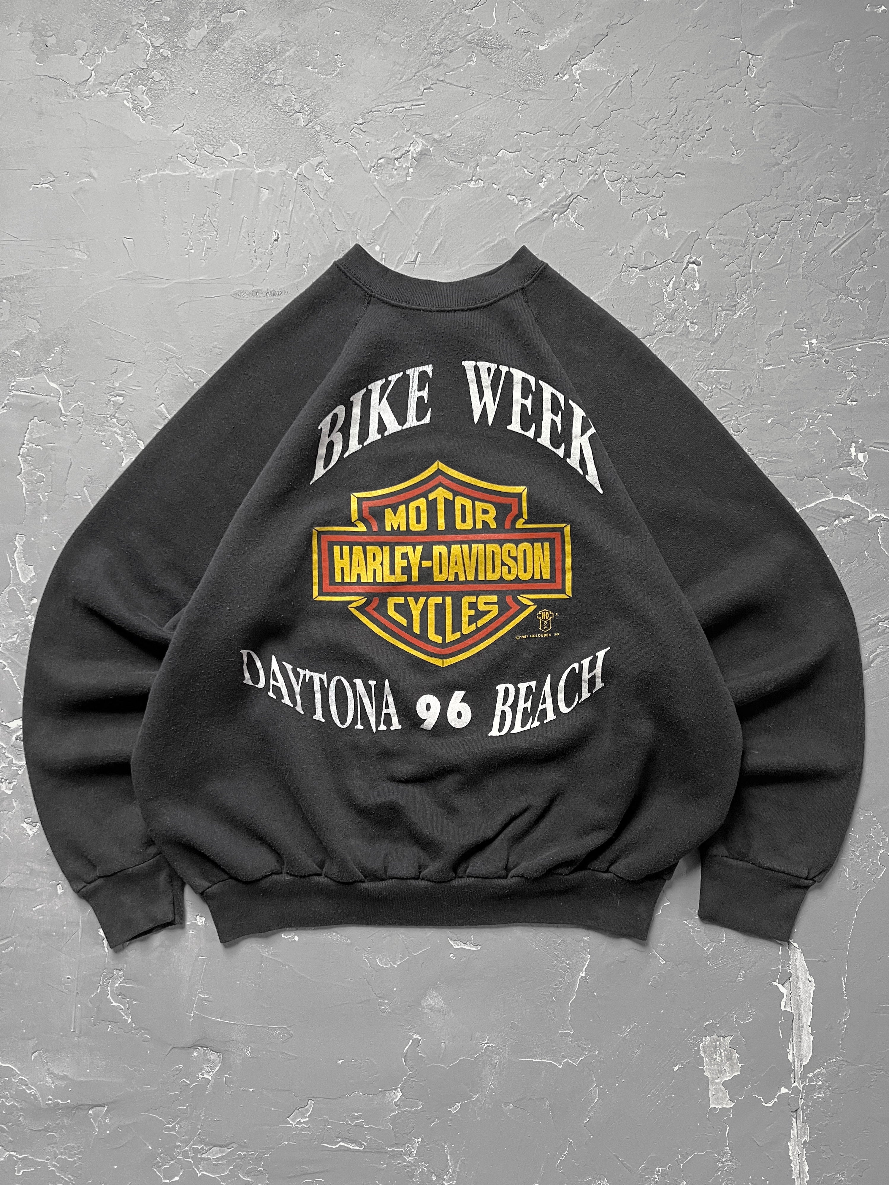 1996 Boxy Harley Davidson Bike Week Sweatshirt [XL]