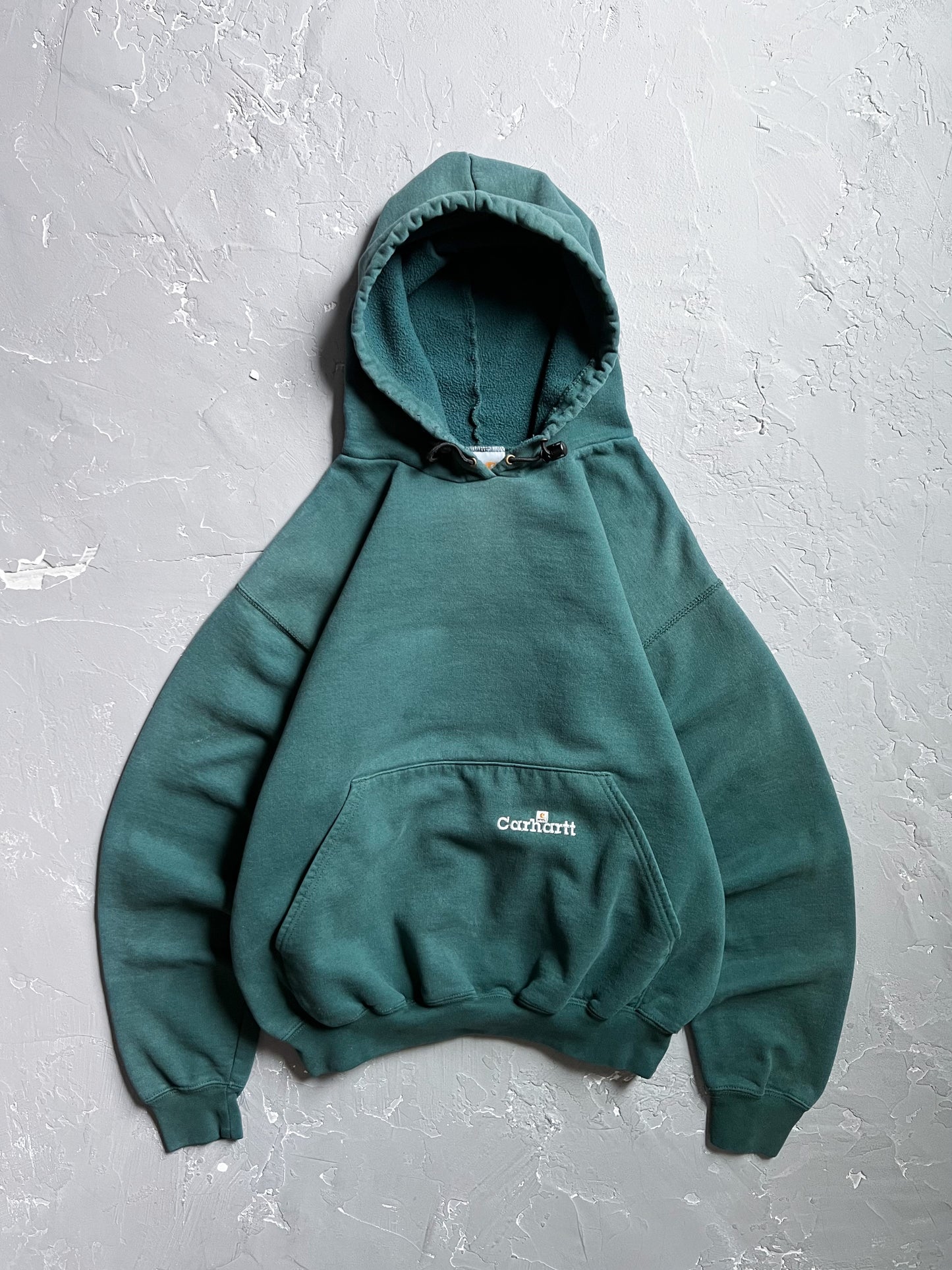 1990s Boxy Pine Green Carhartt Hoodie [L]