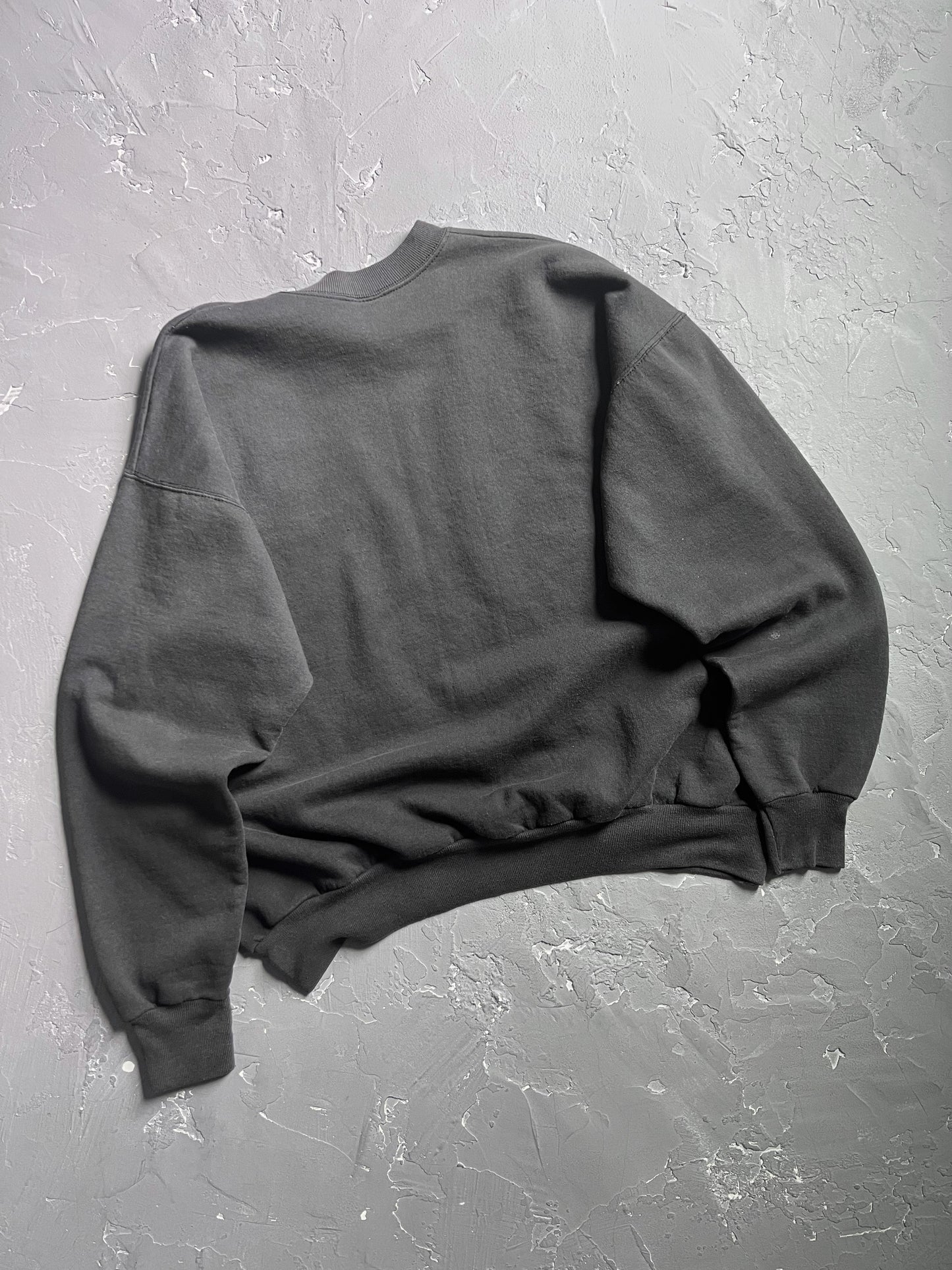 1990s Faded Black Boxy Sweatshirt [XL]