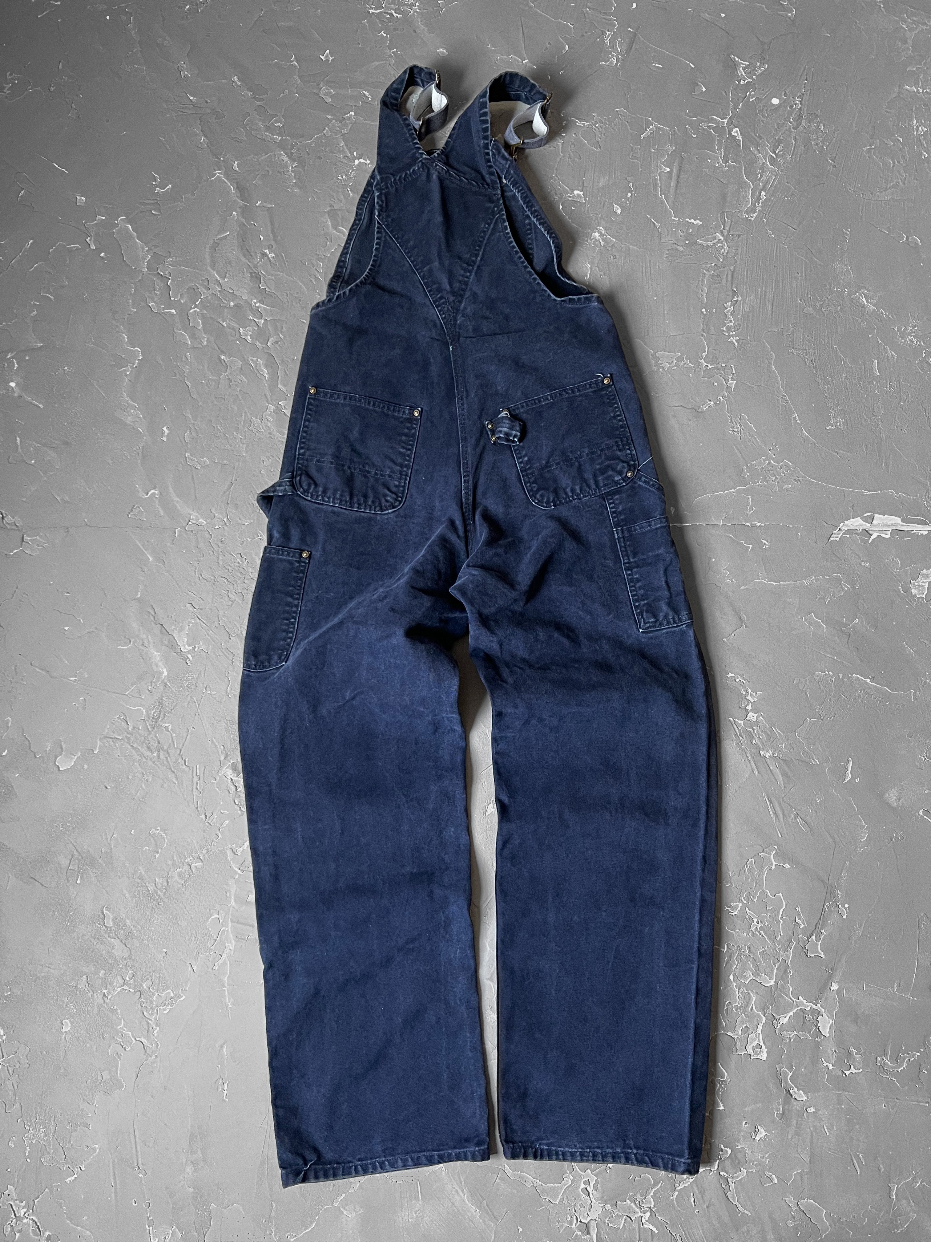 Carhartt Navy Double Knee Overalls [30 x 32]