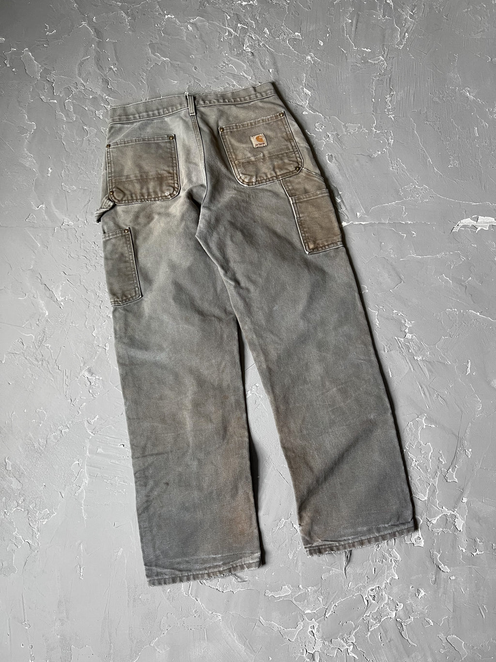 Carhartt Stone Gray Mud Washed Double Knee Pants [30 x 30]