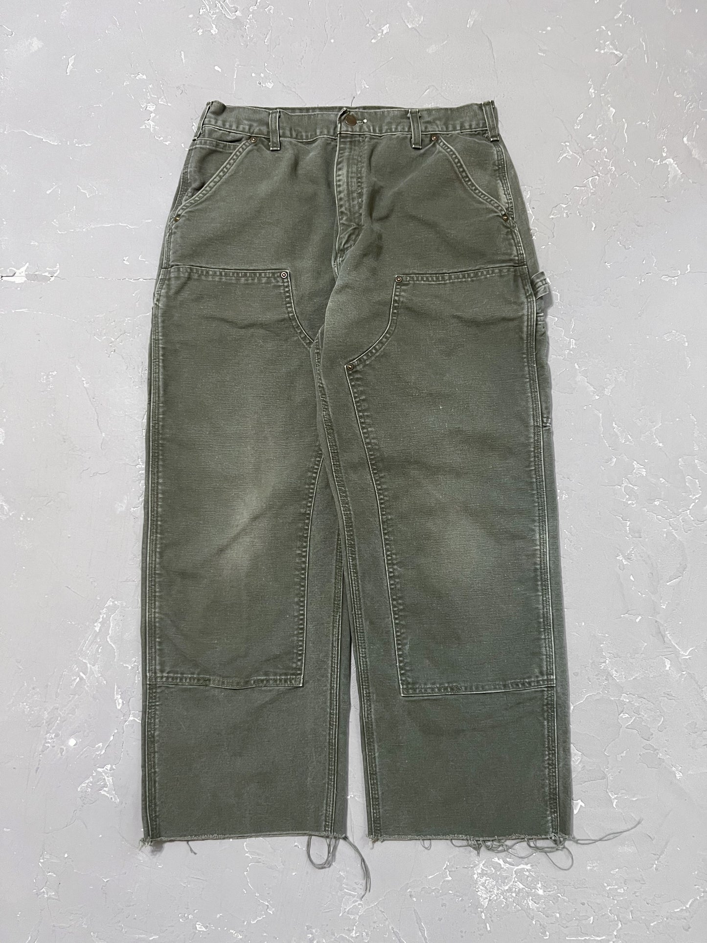 Carhartt Moss Green Double Knee Pants [32 x 30]