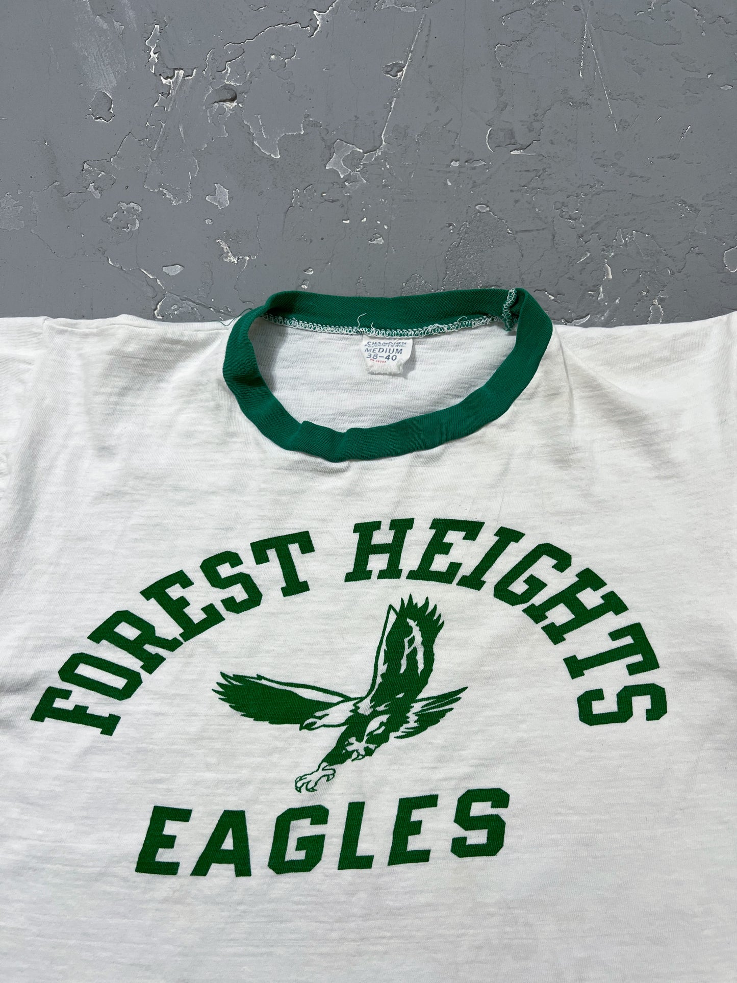 1950s “Forest Heights Eagles” Champion Ringer Shirt [S]