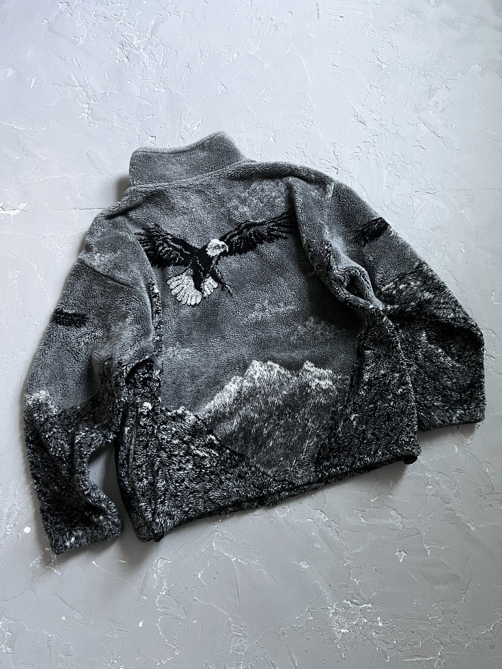 1990s Eagle Deep Pile Fleece Jacket [XL]