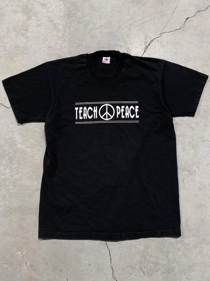 1990s “Teach Peace” Single Stitched Tee [L]