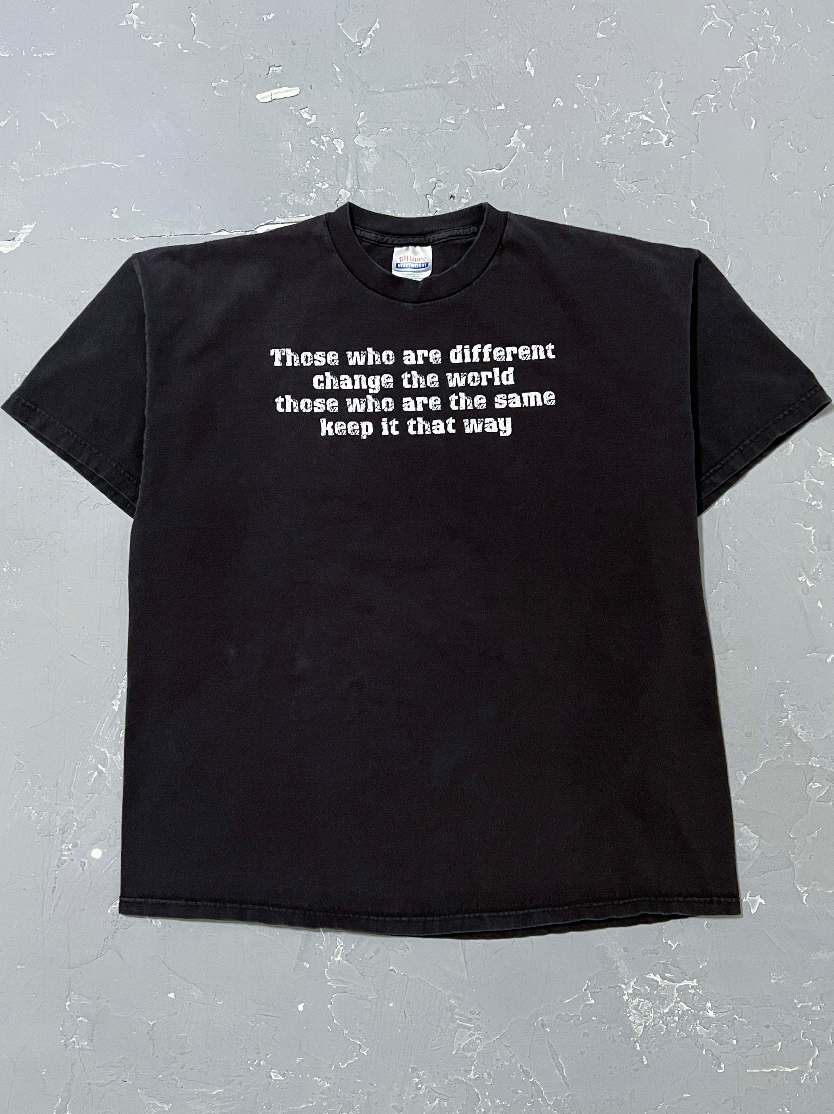 2000s “Those who are different change the world..” Tee [XL]