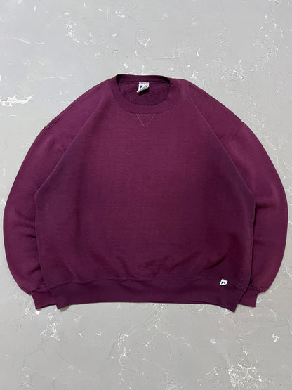 1990s Sun Faded Purple Russell Athletic Sweatshirt [XL]