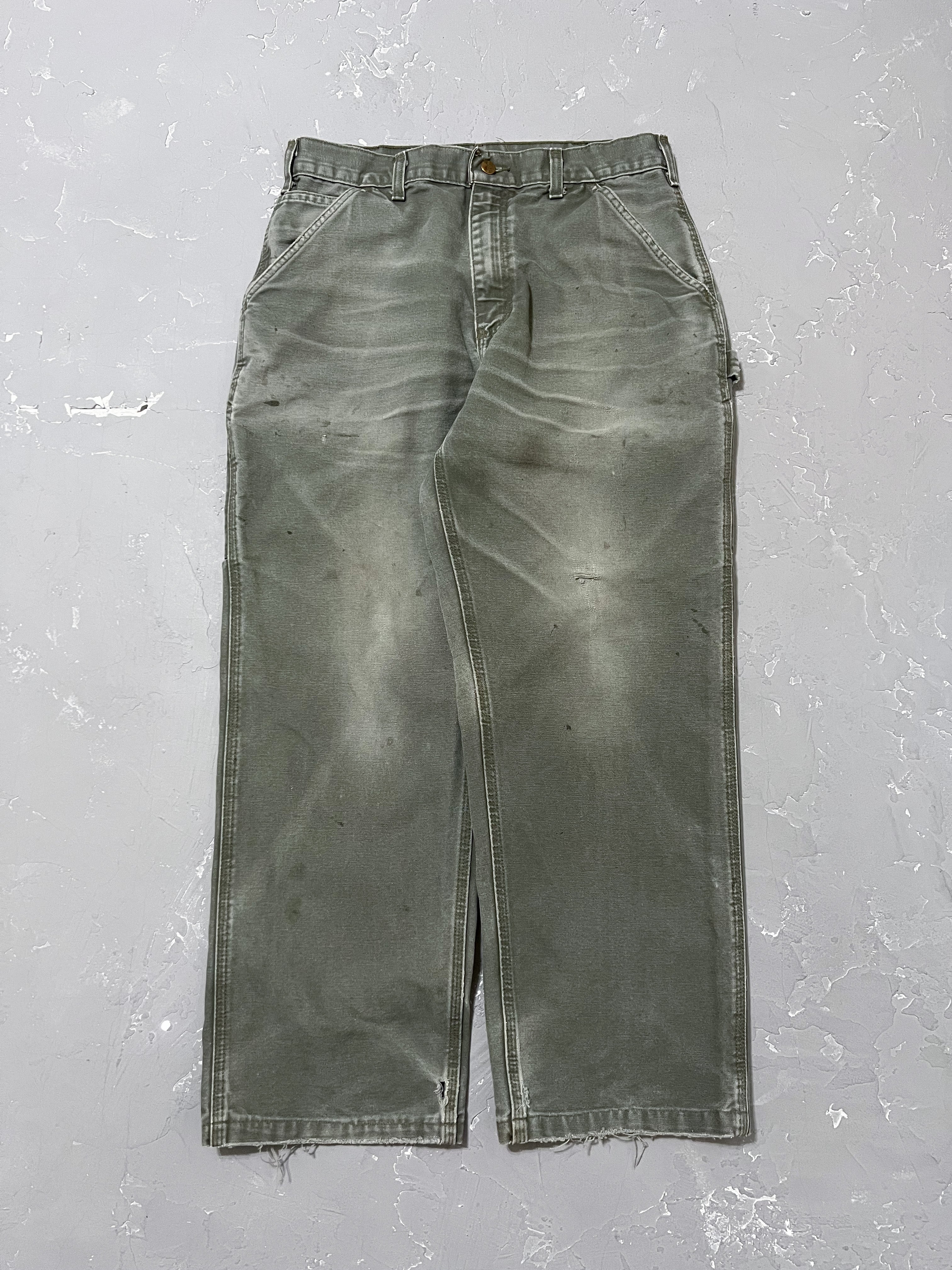 Carhartt Faded Moss Green Carpenter Pants [32 x 32]
