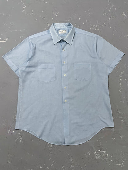 1980s Sky Blue Button Up Shirt [XL]