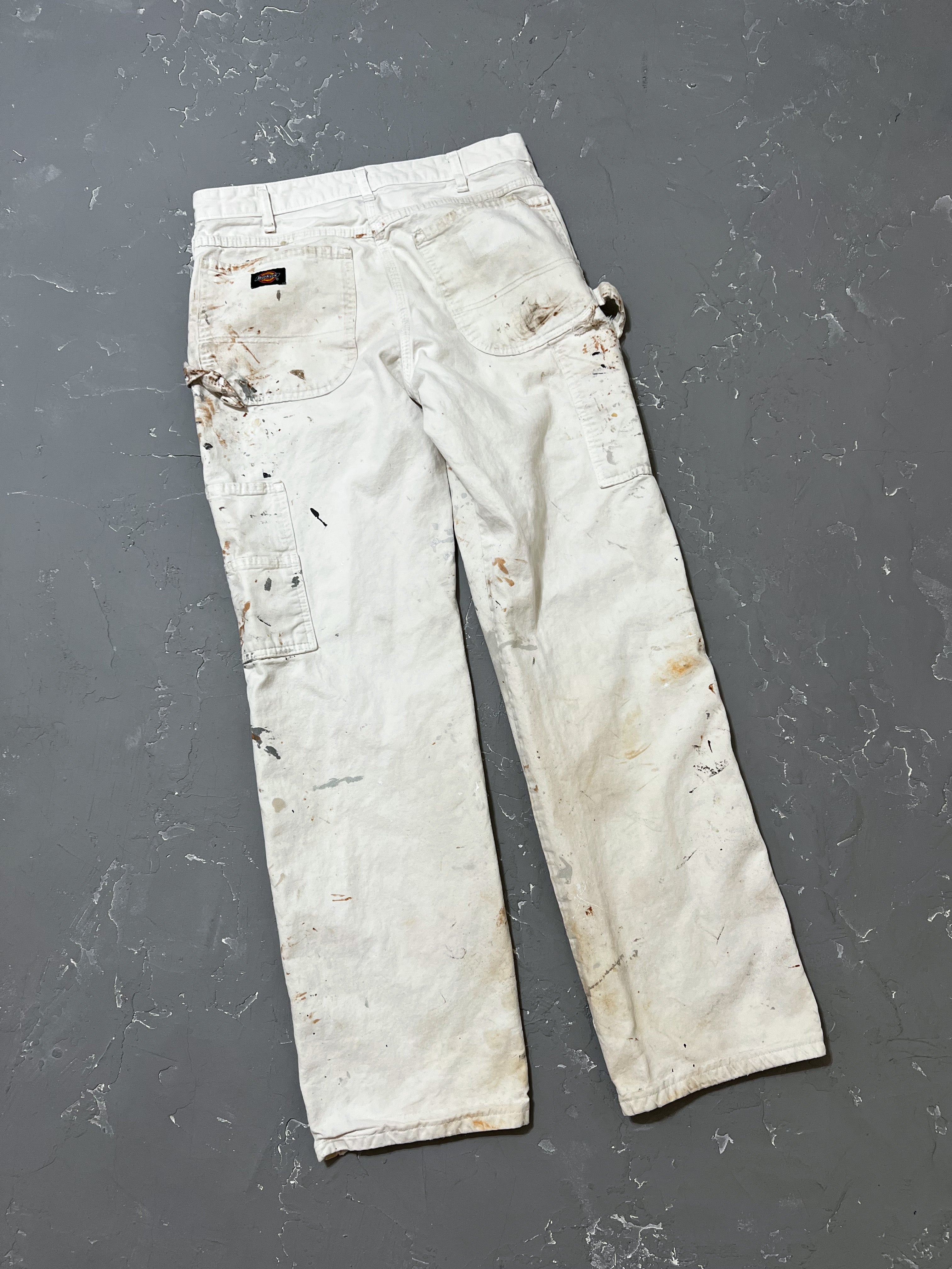 Dickies White Painted Work Pants [31 x 31]