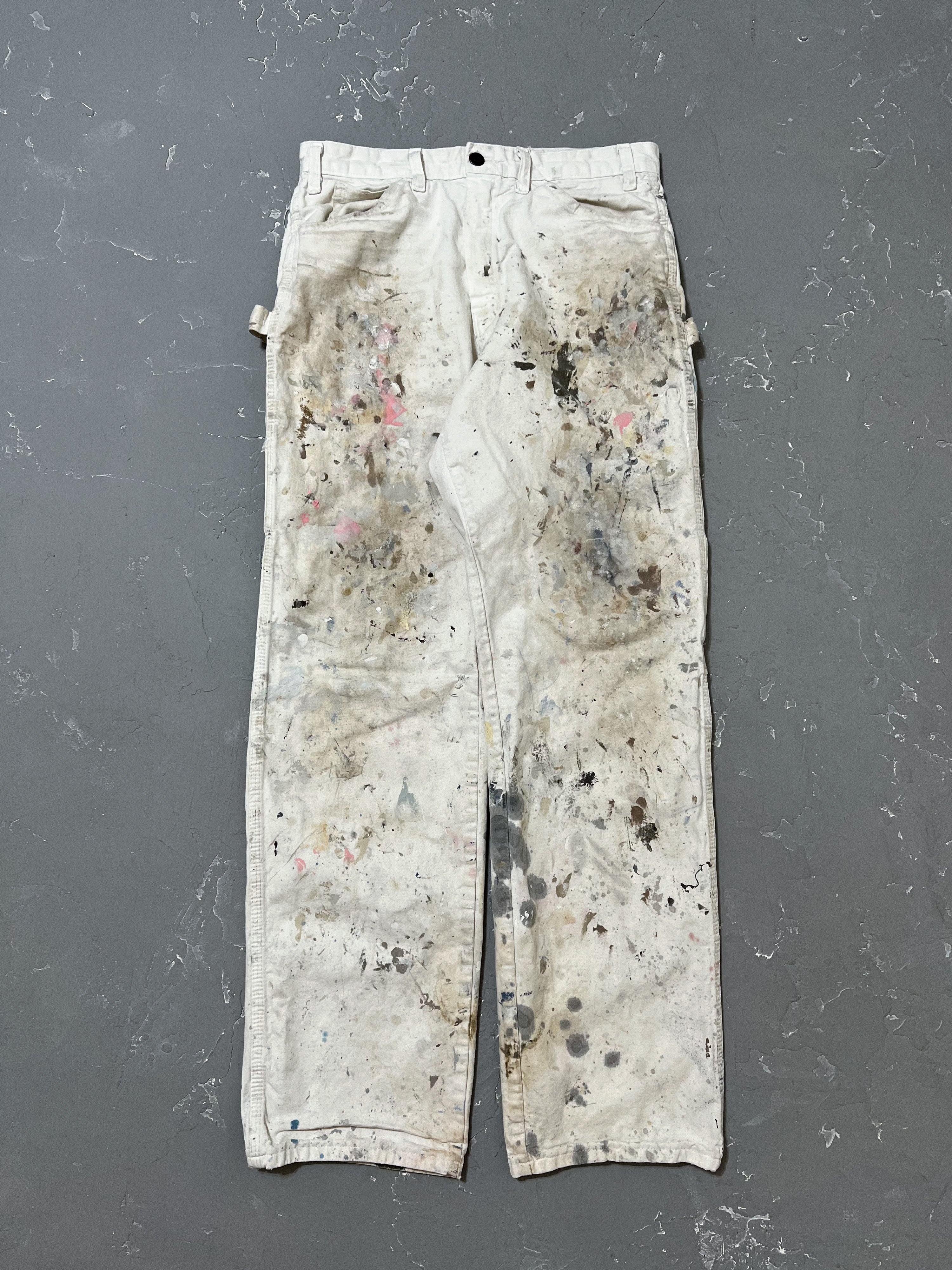 Dickies White Painted Work Pants [31 x 32]