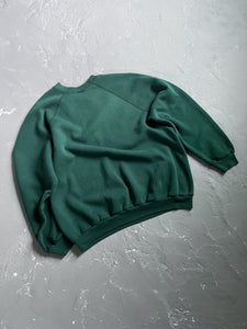 1980s Pine Green Boxy Raglan Sweatshirt [XL]