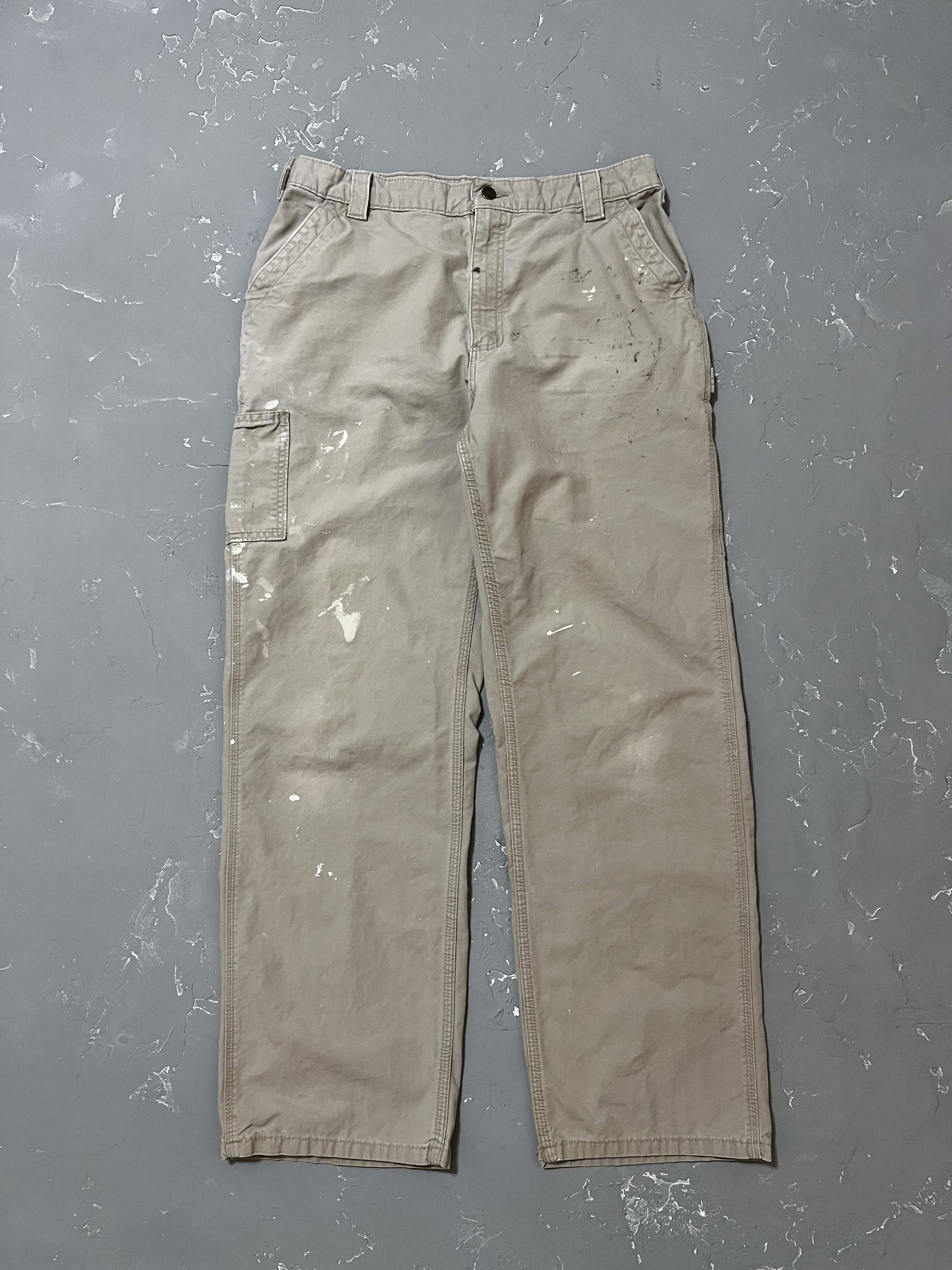 Carhartt Ivory Painted Carpenter Pants [34 x 32]