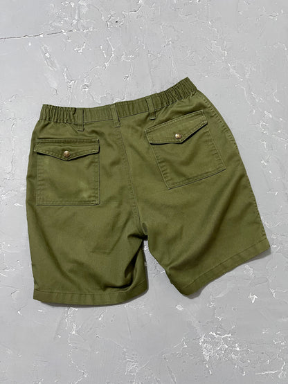 1960s Olive BSA Utility Shorts [30-31]