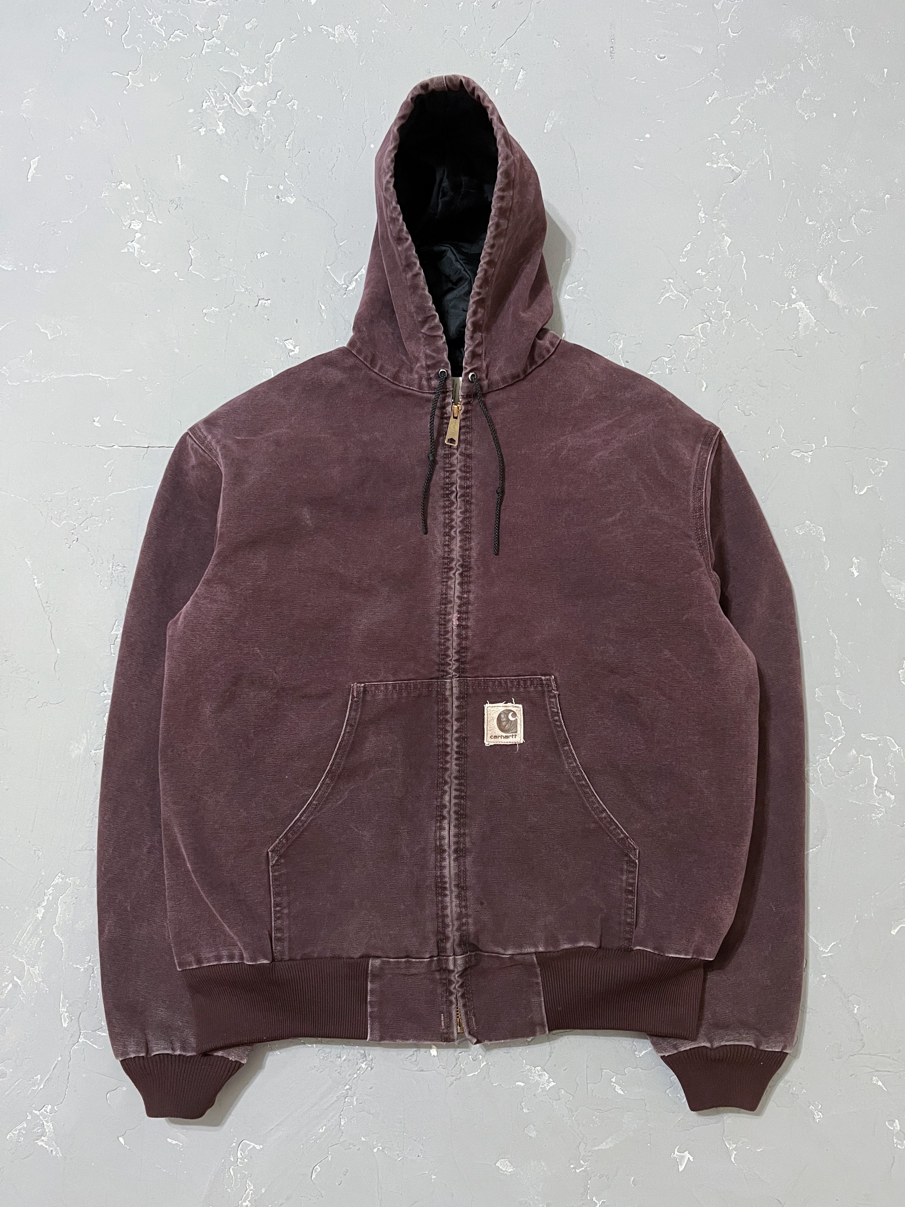 1990s Carhartt Wine Hooded Jacket [XL]