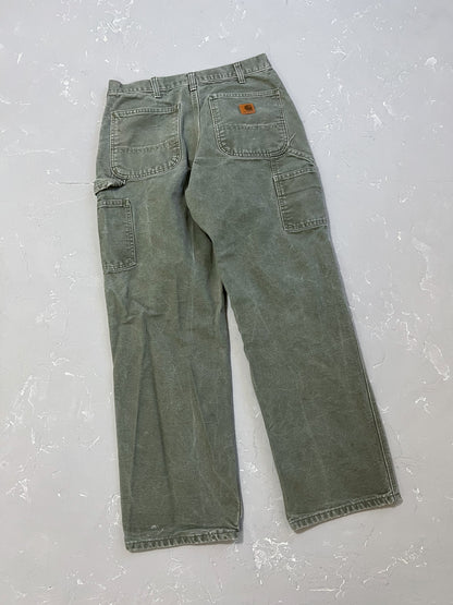 Carhartt Painted Moss Green Carpenter Pants [30 x 30]