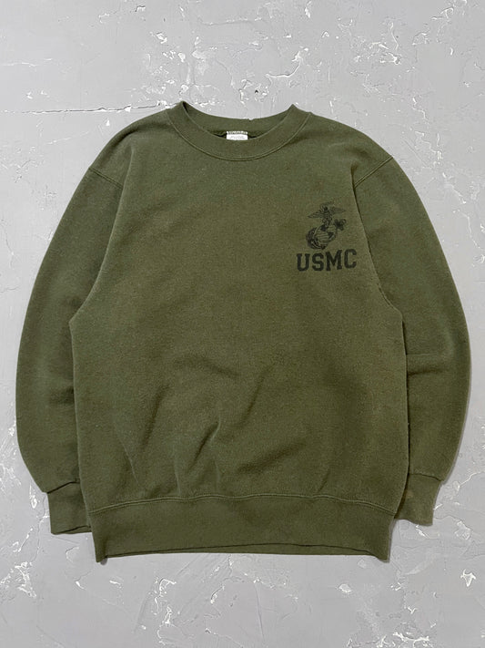 1990s Olive USMC Sweatshirt [S]