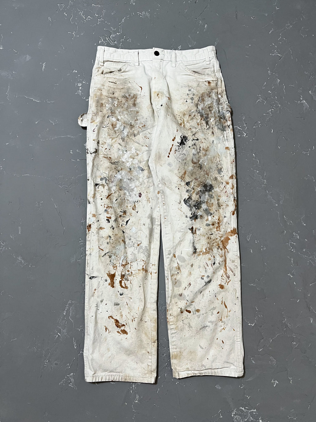 Dickies White Painted Work Pants [31 x 31]