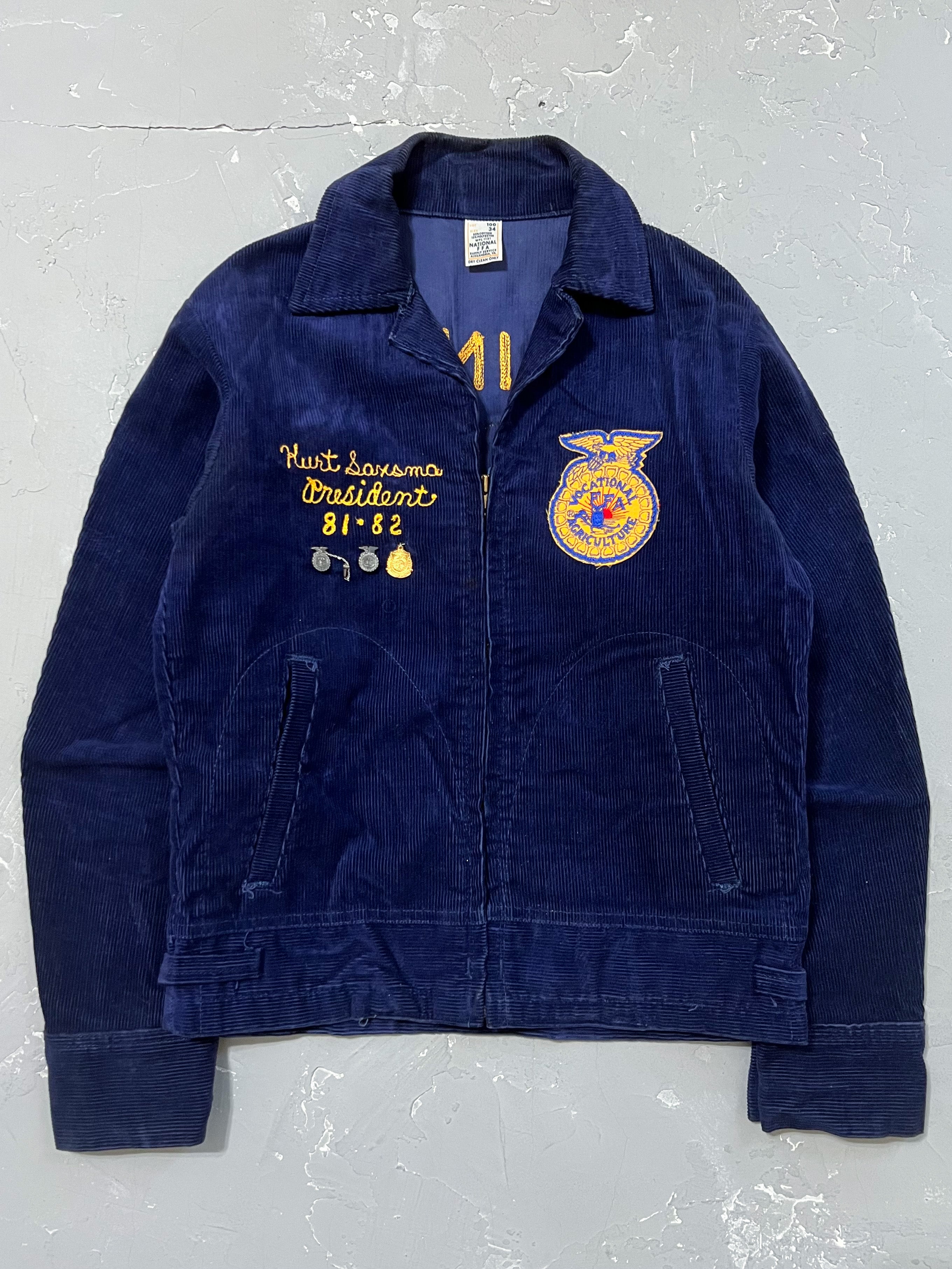 1982 “Clifton Central Illinois” Corduroy FFA Jacket [S] – From The