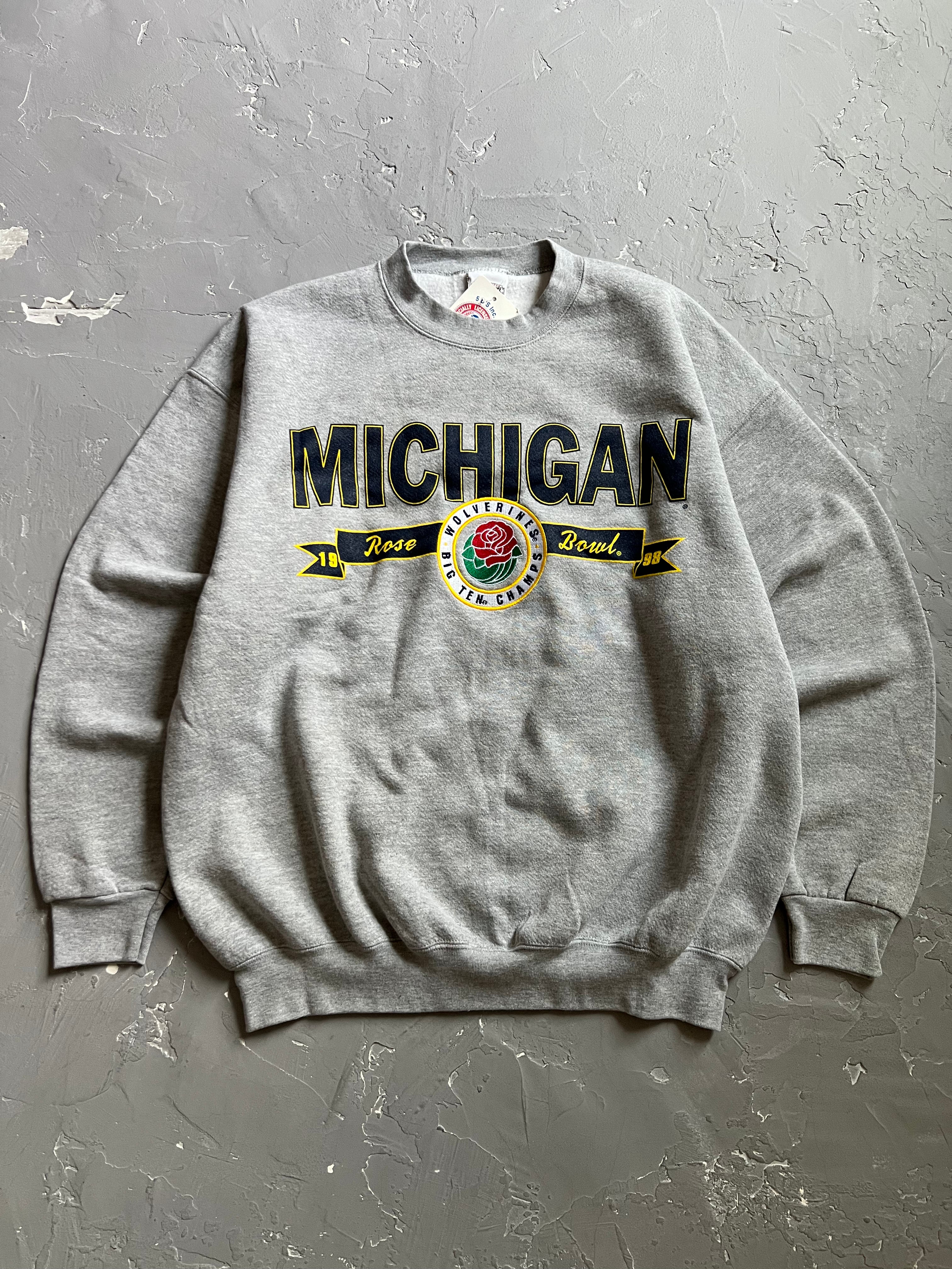1998 Deadstock Michigan Rose Bowl Sweatshirt [XL]