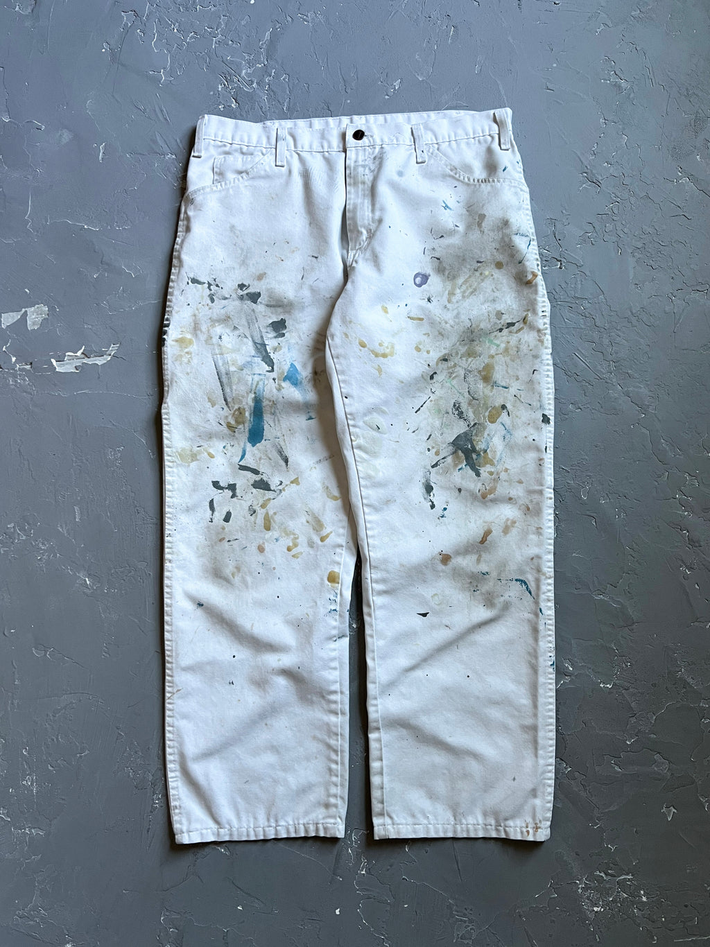 Dickies White Painted Work Pants [36 x 30]