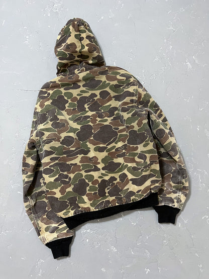 1980s Carhartt Duck Camo Hooded Jacket [M]