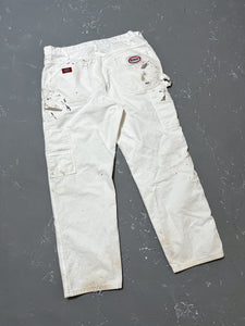 White Painted Dickies Pants [35 x 30]