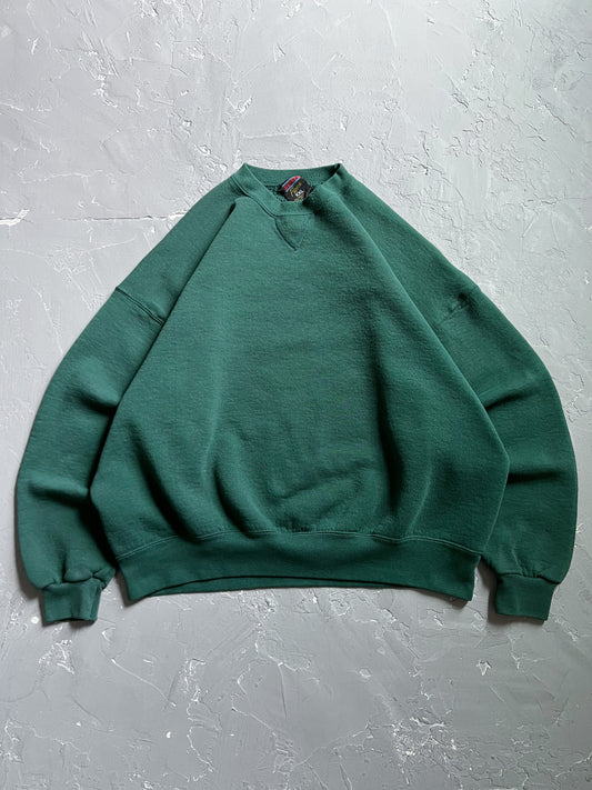 1990s Pine Green Boxy Sweatshirt [XL]