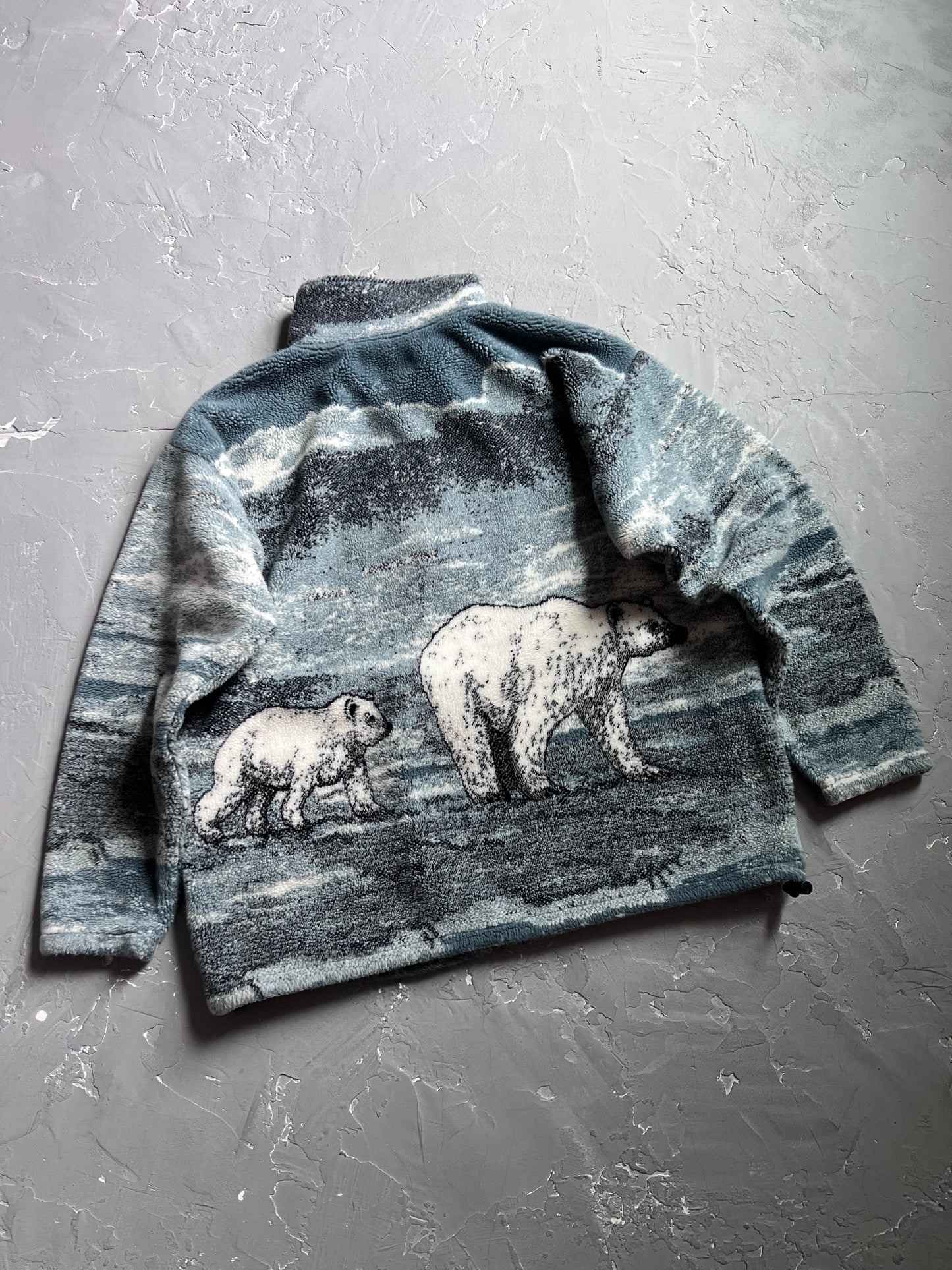 1990s Polar Bear Deep Pile Fleece Jacket [L]