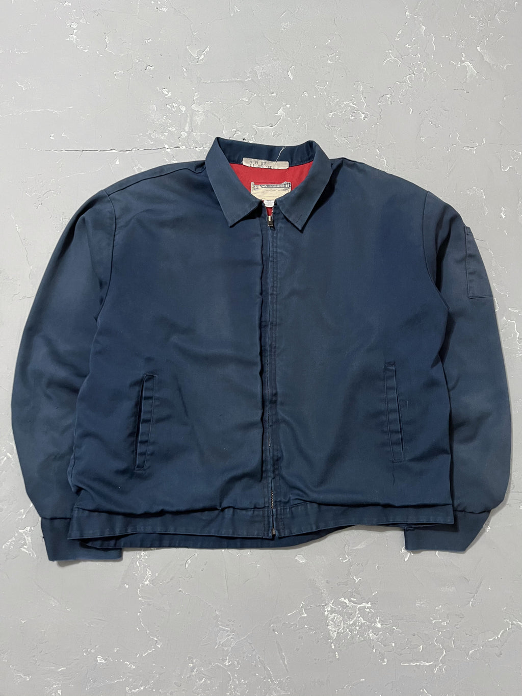 1970s Faded Navy Work Jacket [XL]