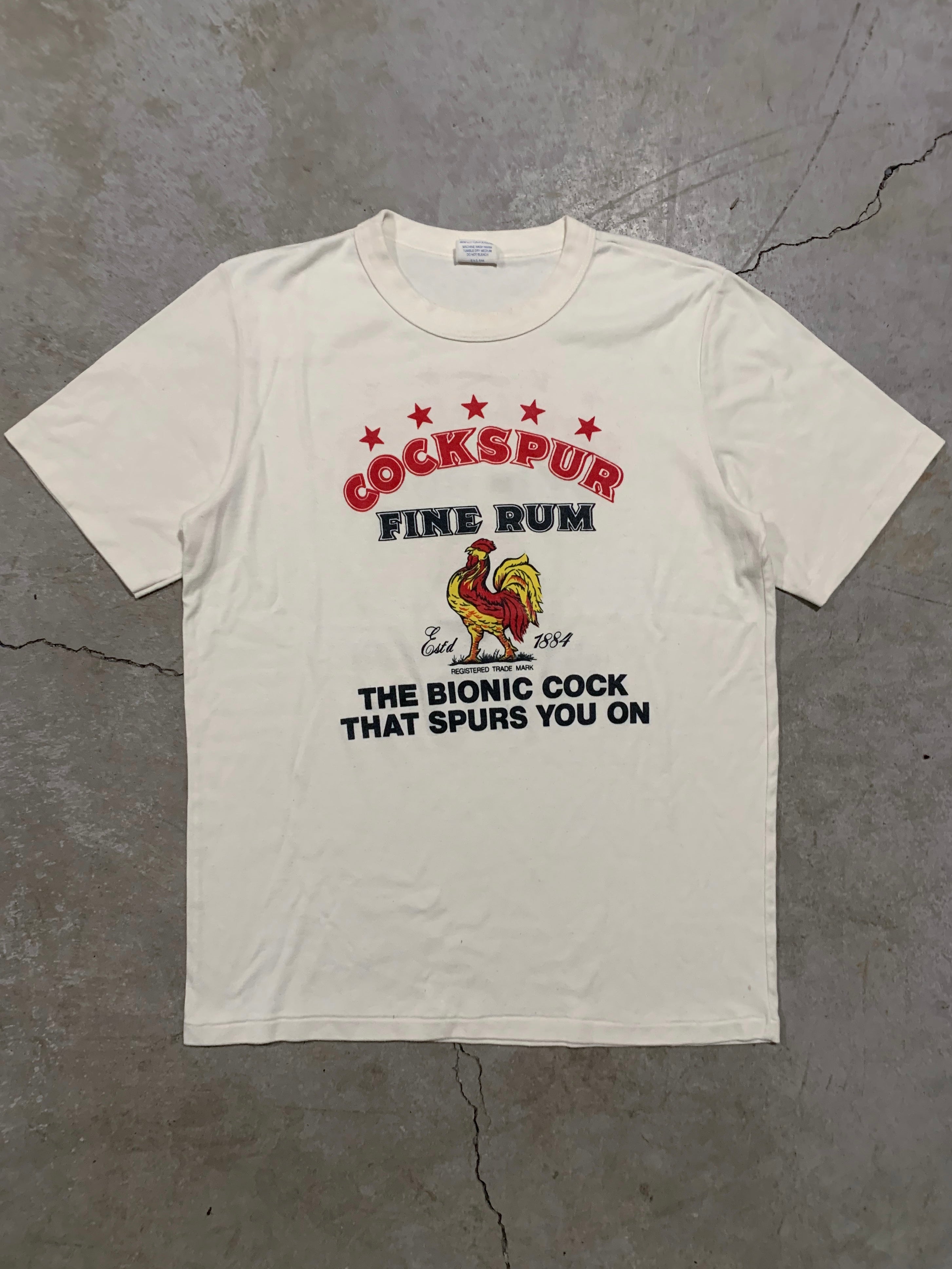 1990s Cockspur Rum “The Bionic Cock” Tee [M]