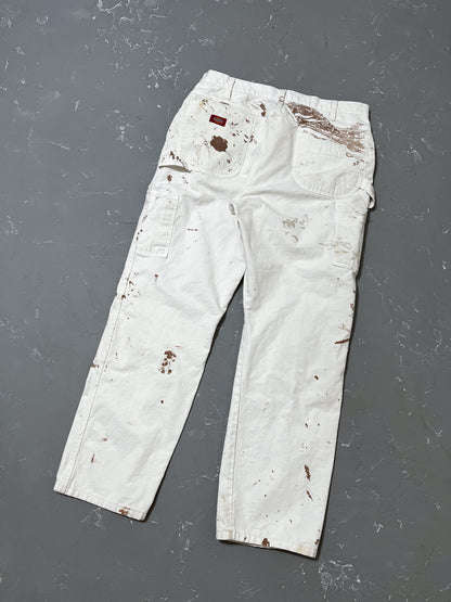 White Painted Dickies Pants [34 x 31]