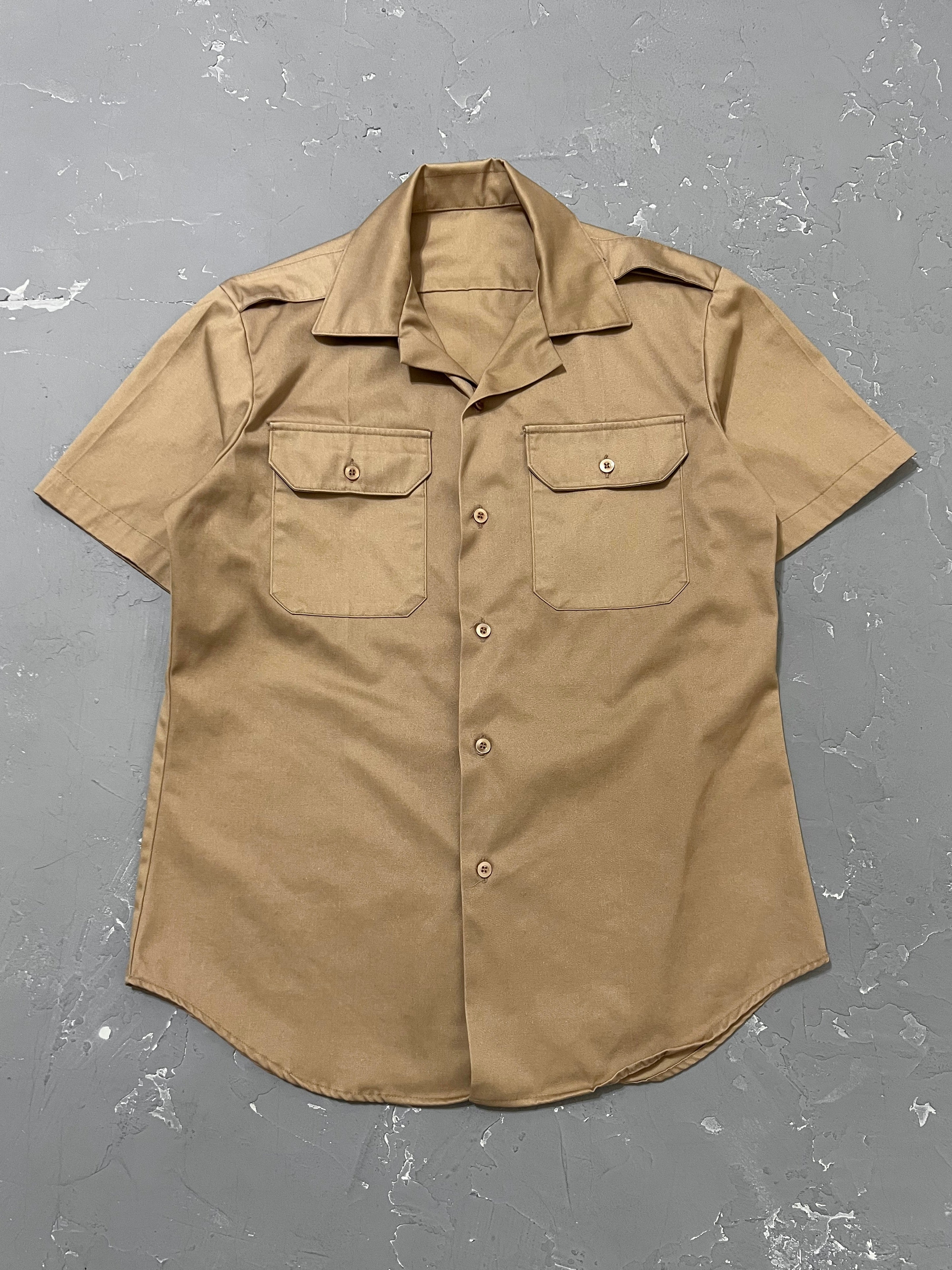 1970s US Army Camp Collar Shirt [M]