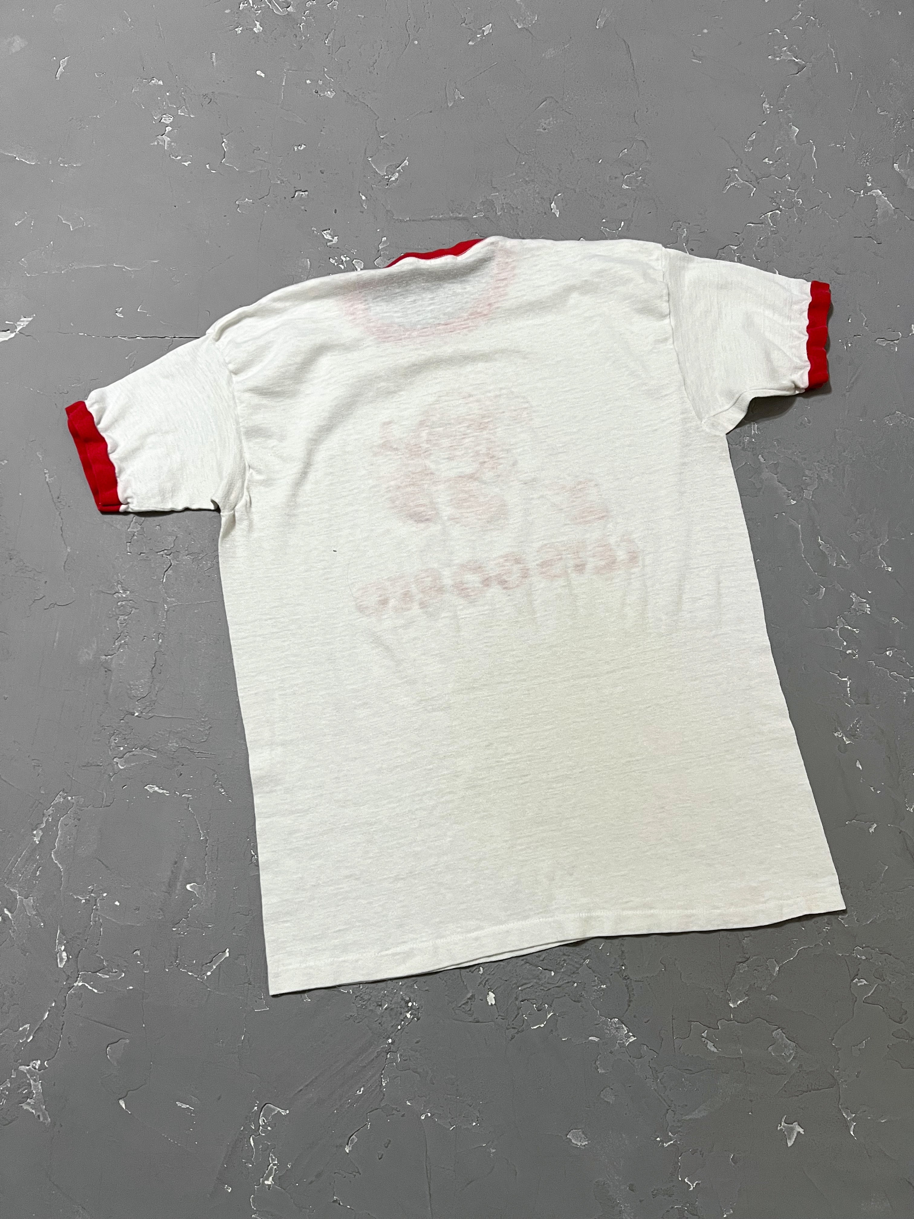 1980s RPI “Let’s Go Red” Ringer Shirt [M]
