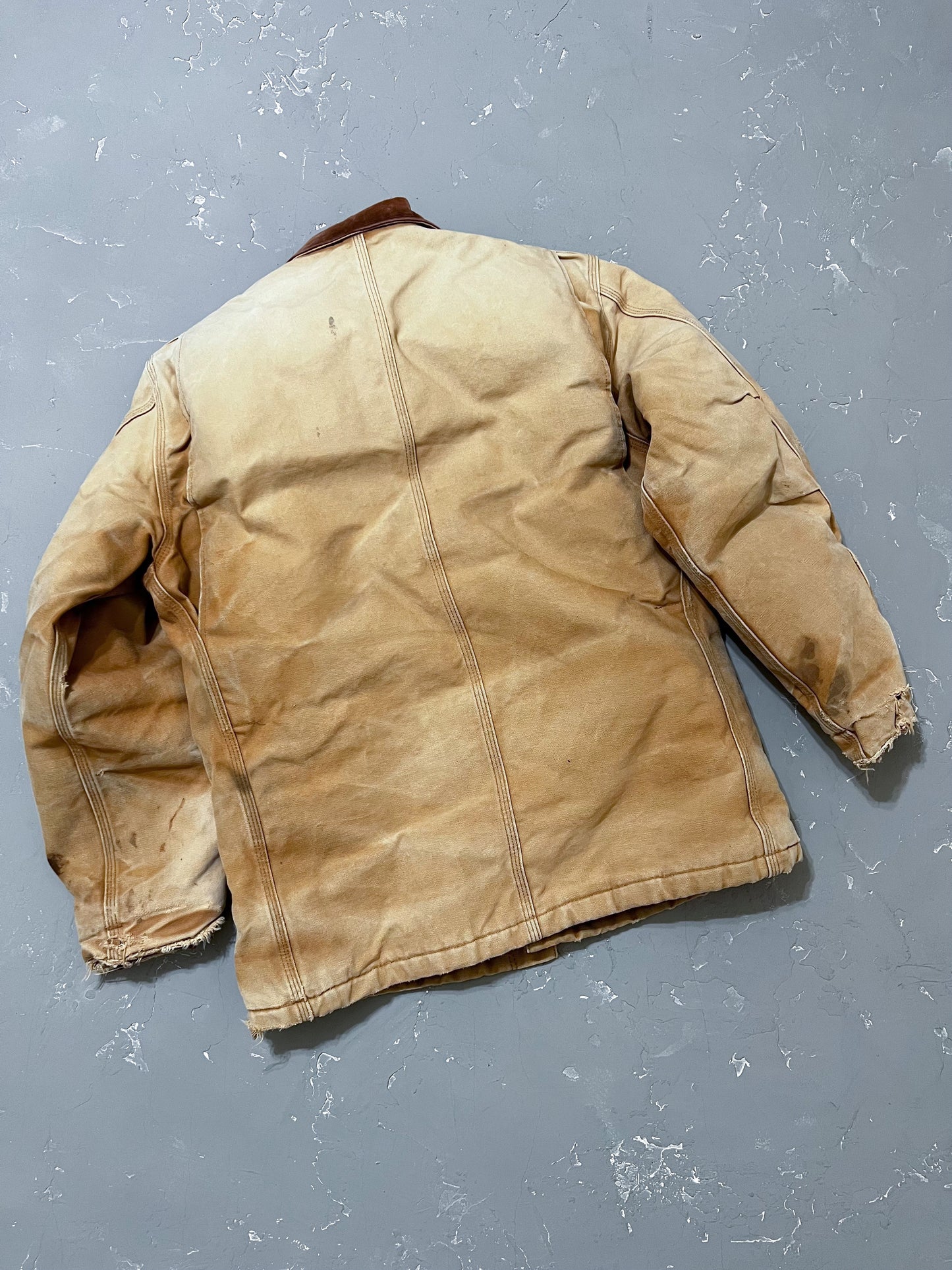 1990s Carhartt Sun Bleached “Mallinckrodt Pharmaceuticals” Work Jacket [M]