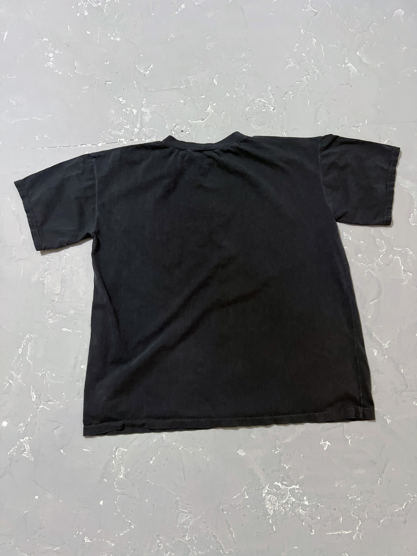 1990s Faded Black Greece Tee [L]
