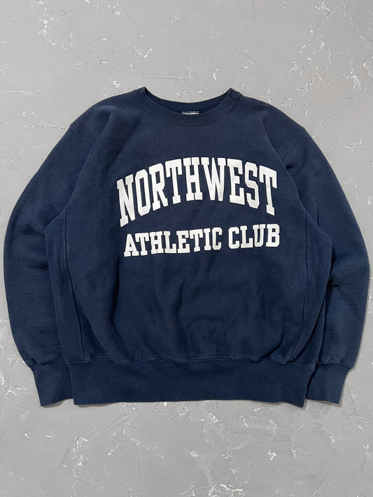 1990s “Northwest Athletic Club” Reverse Weave Sweatshirt [L]