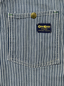 1960s/1970s Hickory Striped Oshkosh Sanforized Chore Jacket [L]