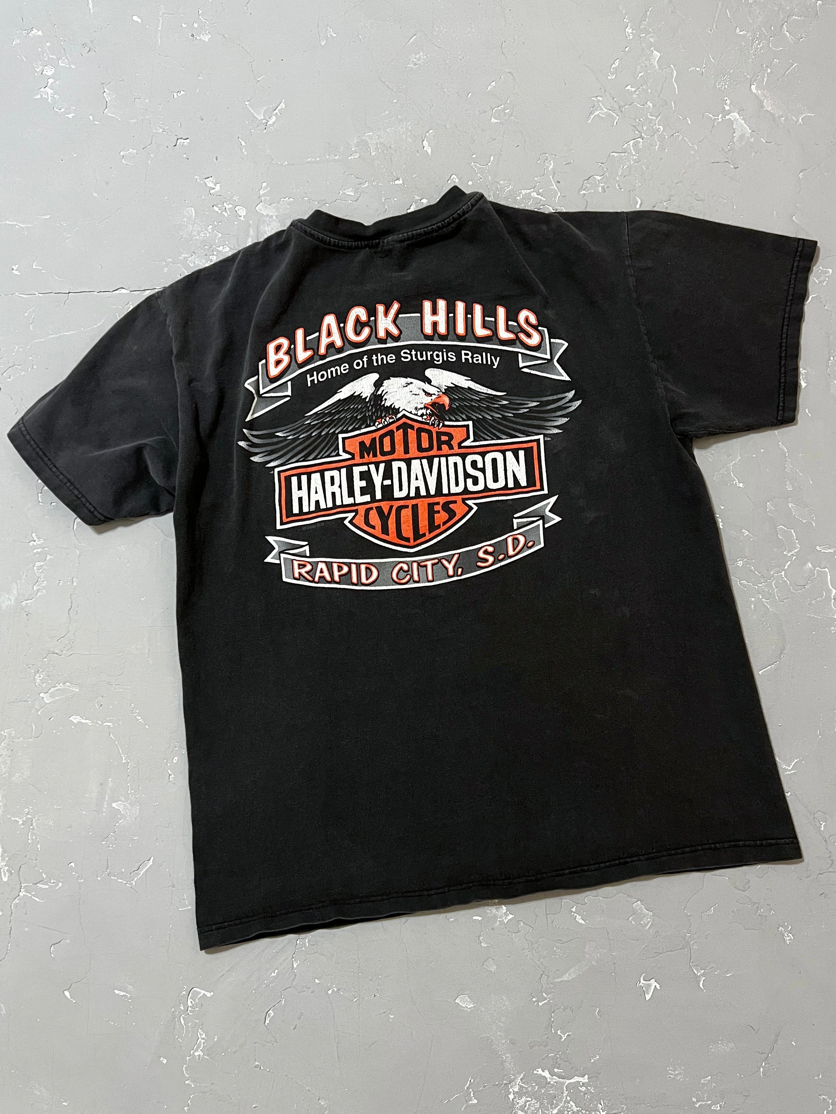 1999 Faded Black Harley Davidson “Black Hills Rally” Tee [M]