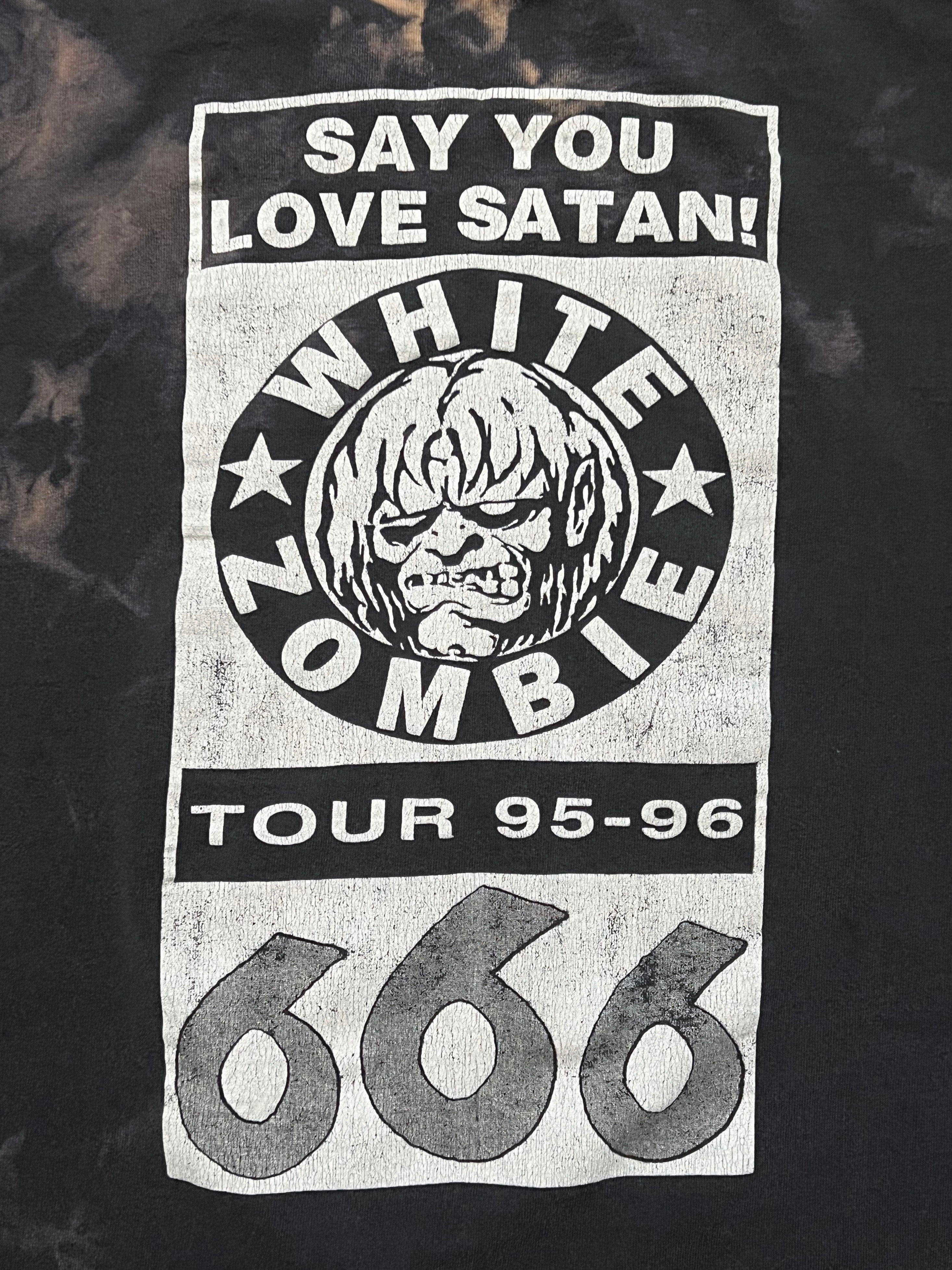 1995 Sun Bleached White Zombie “Say You Love Satan” World Tour Tee [XL]