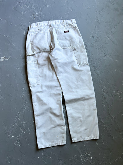 Dickies White Painted Work Pants [32 x 30]