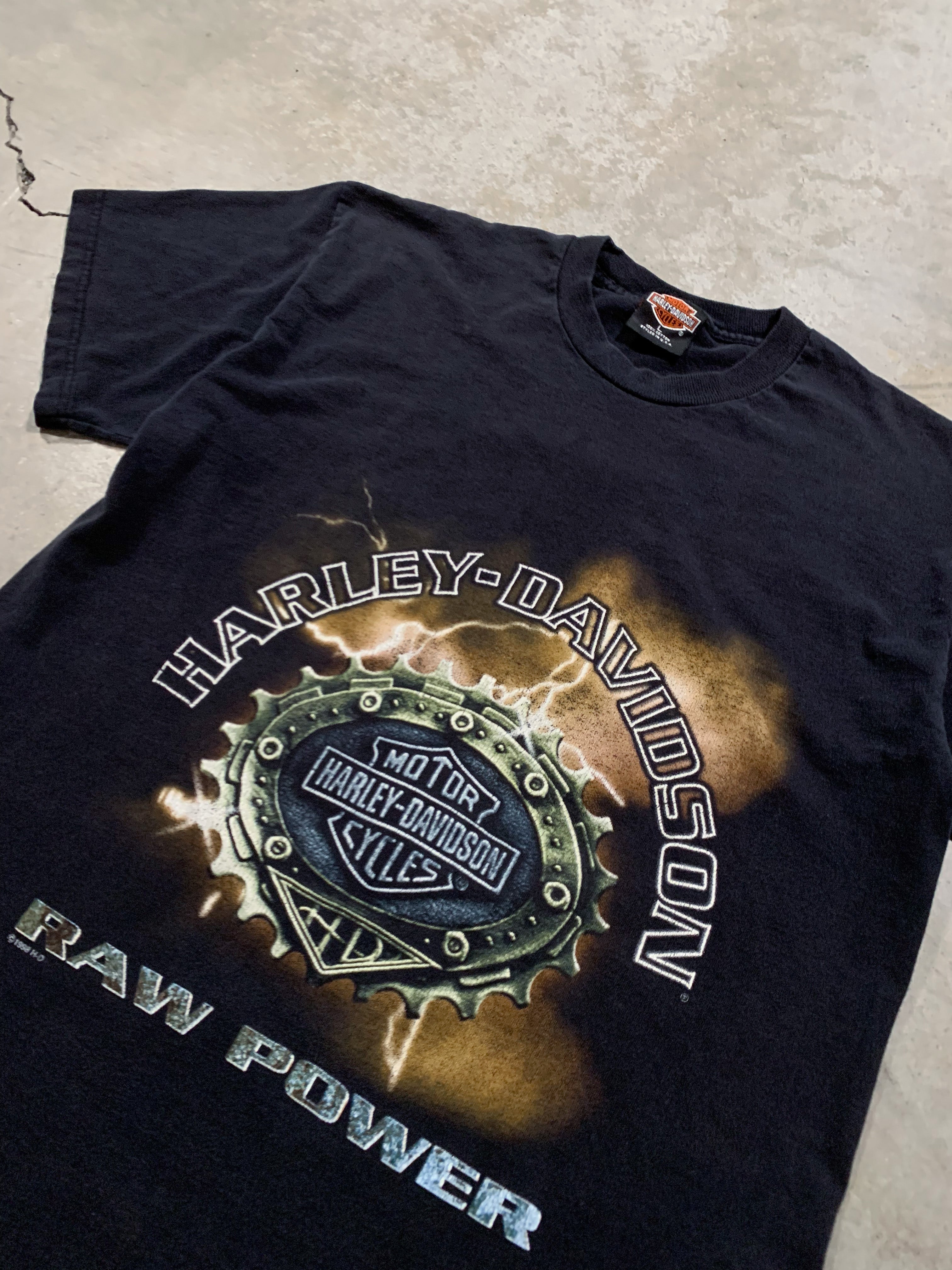 1998 Harley Davidson “Raw Power” Tee [L]