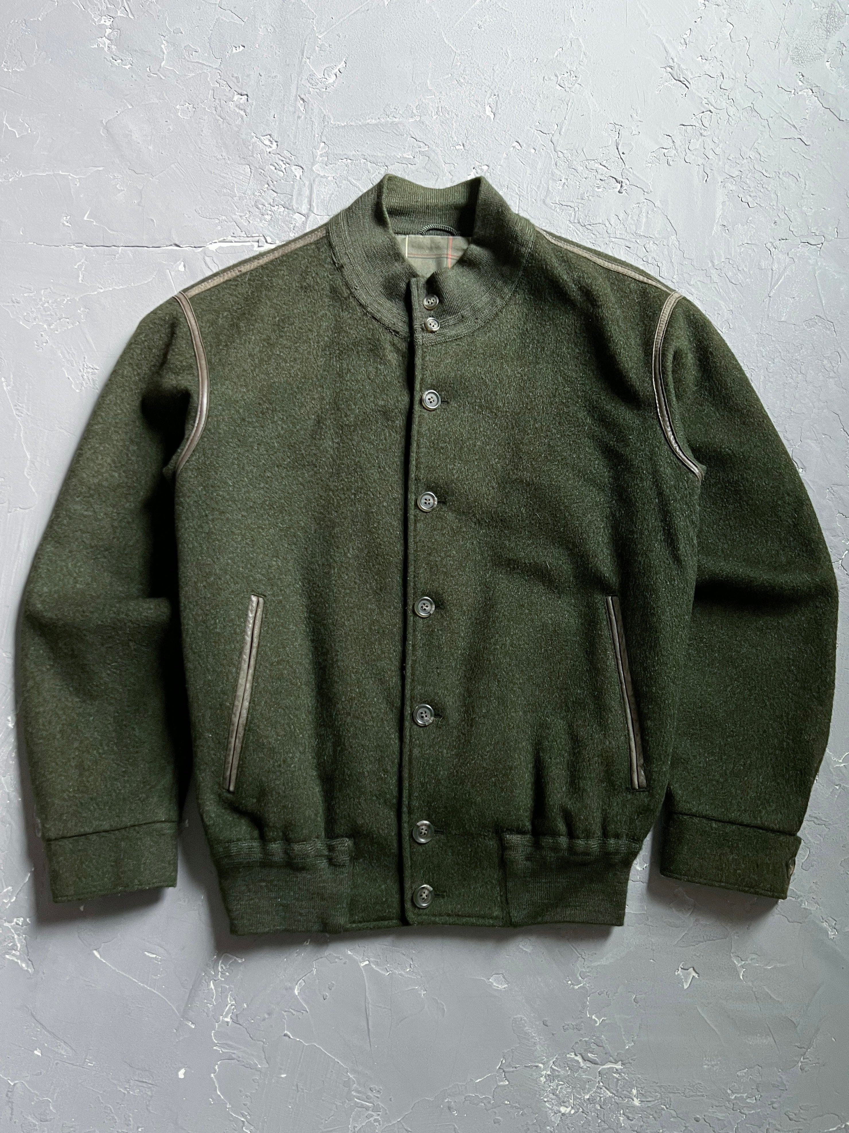 1980s Olive Green Wool Jacket [M]