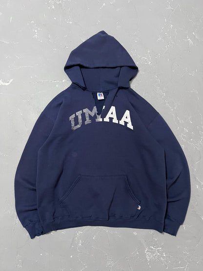 1980s Distressed “UMAA” Russell Athletic Hoodie [L]