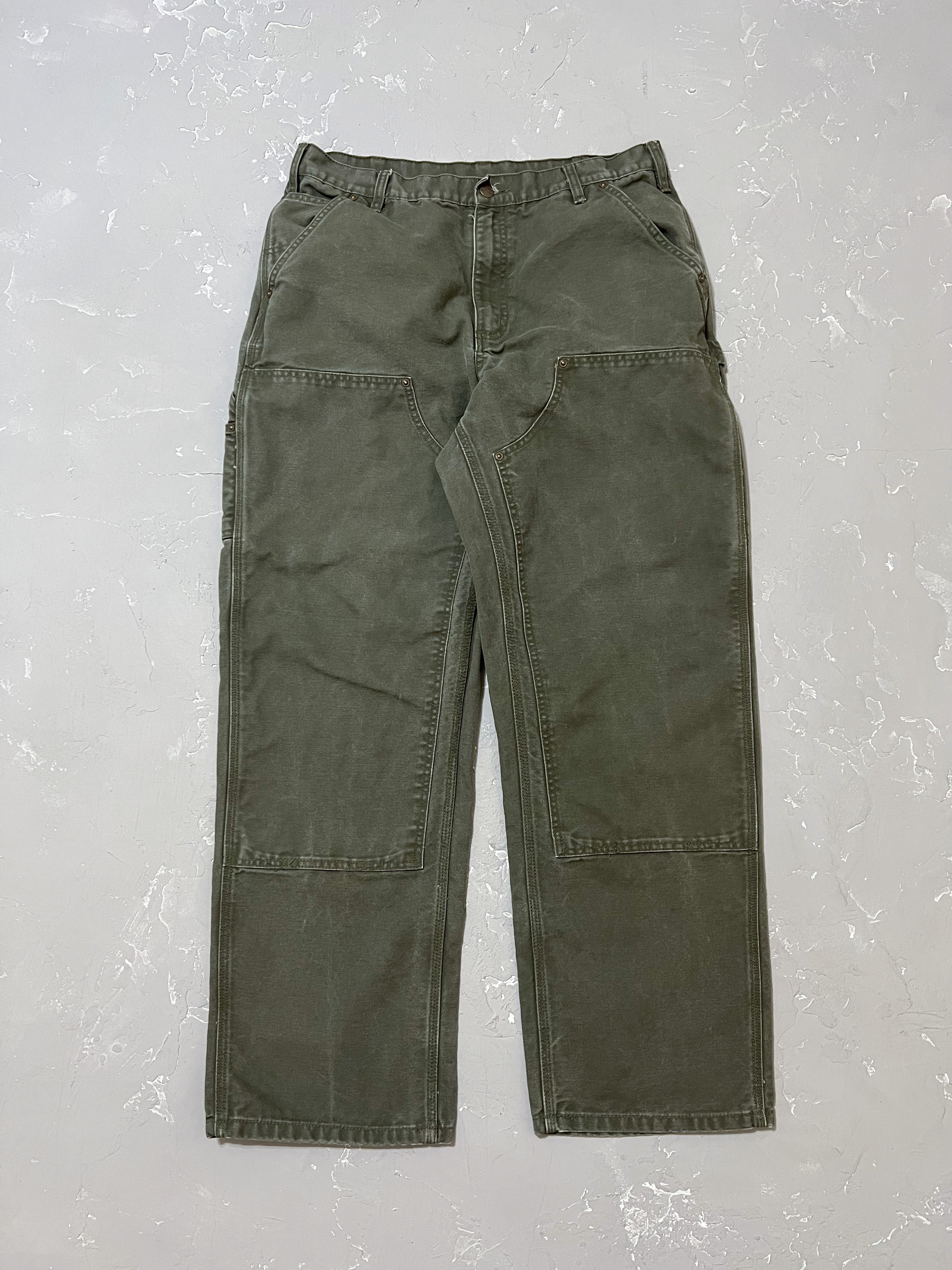 Carhartt Moss Green Double Knee Pants [36 x 32]