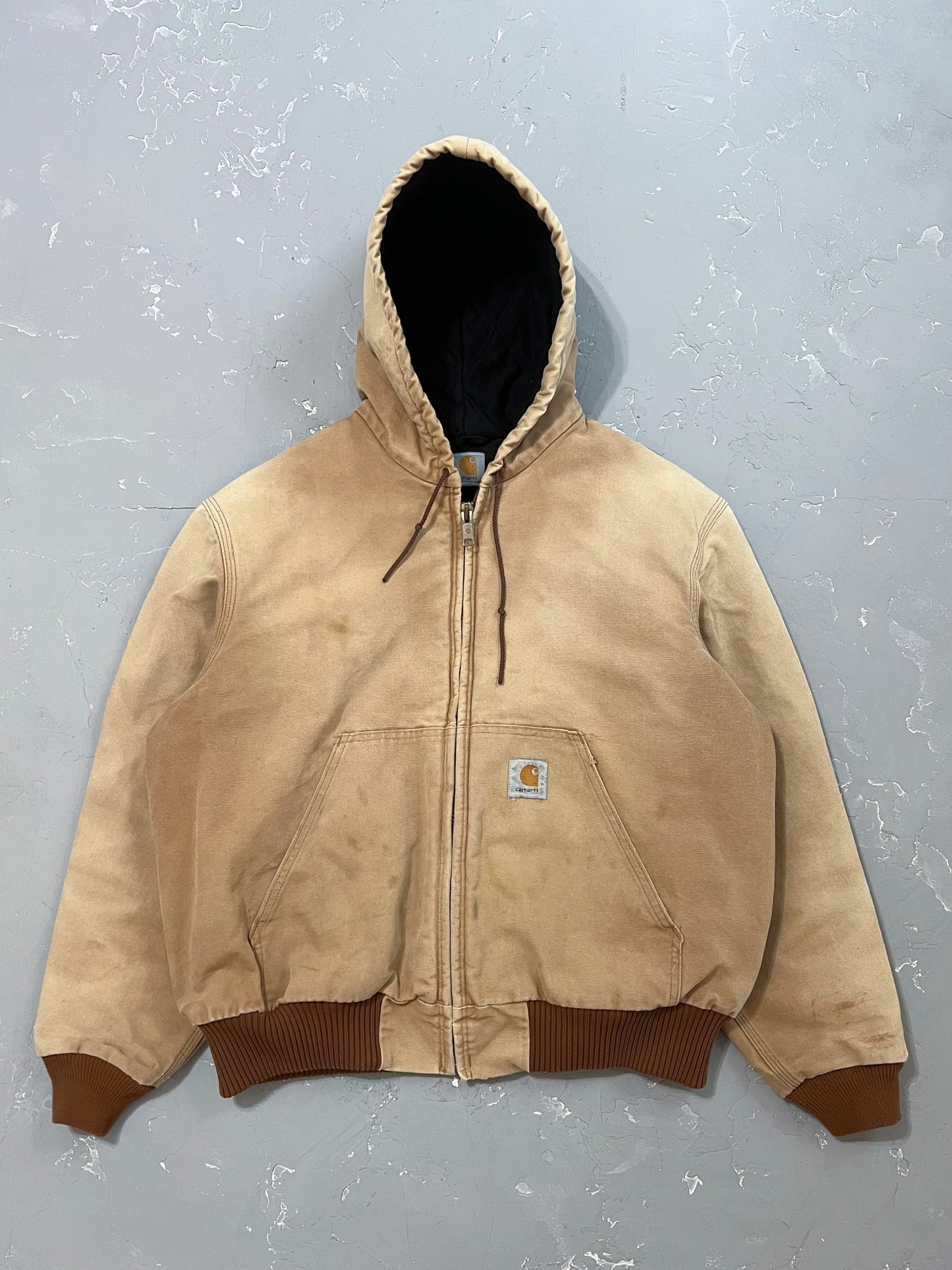 1990s Carhartt Sun Faded Hooded Jacket [XL]