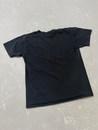 1990s Faded Black Wyoming Cowboys Tee [M]