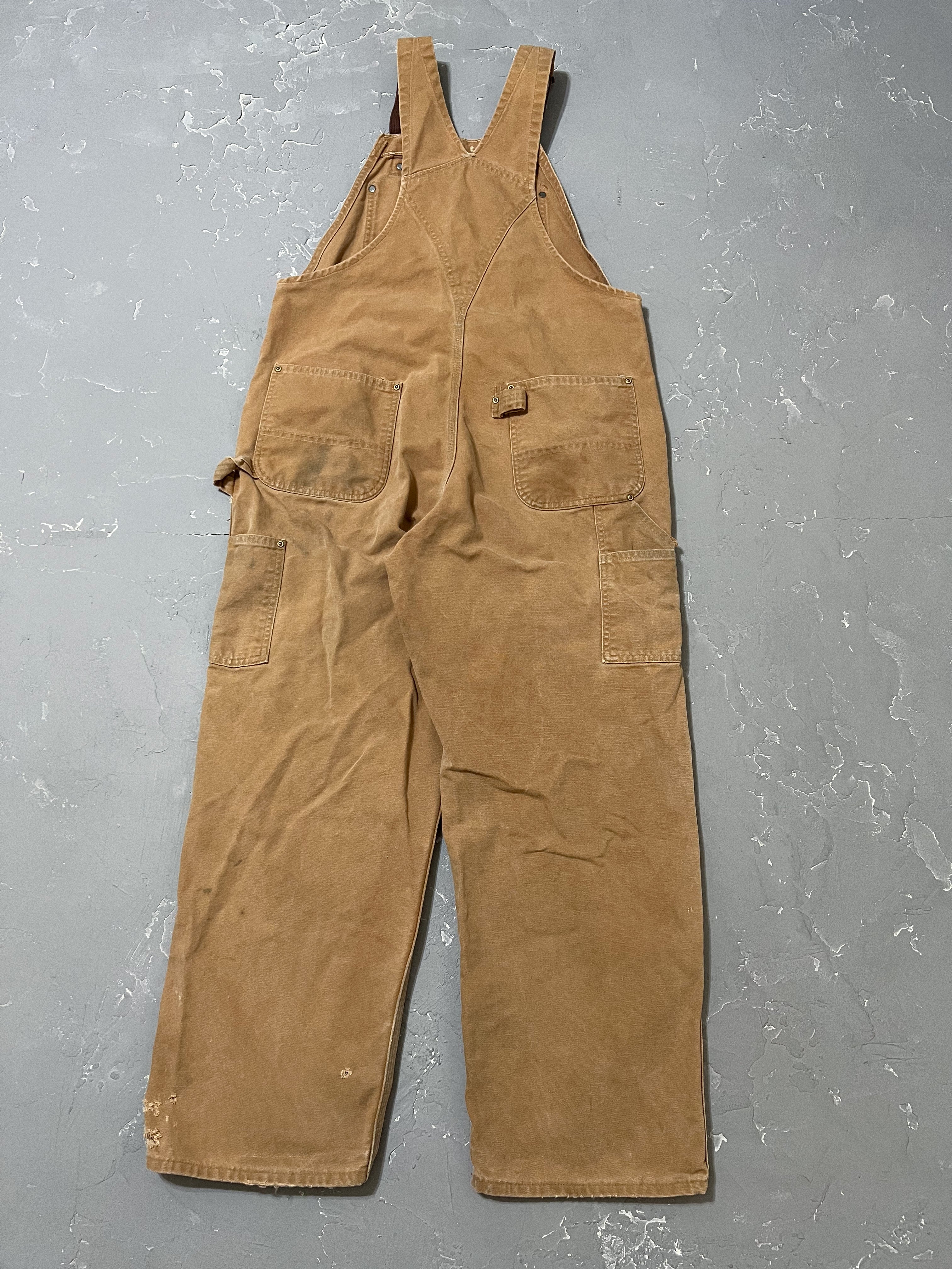 Carhartt Tan Double Knee Overalls [36 x 30]
