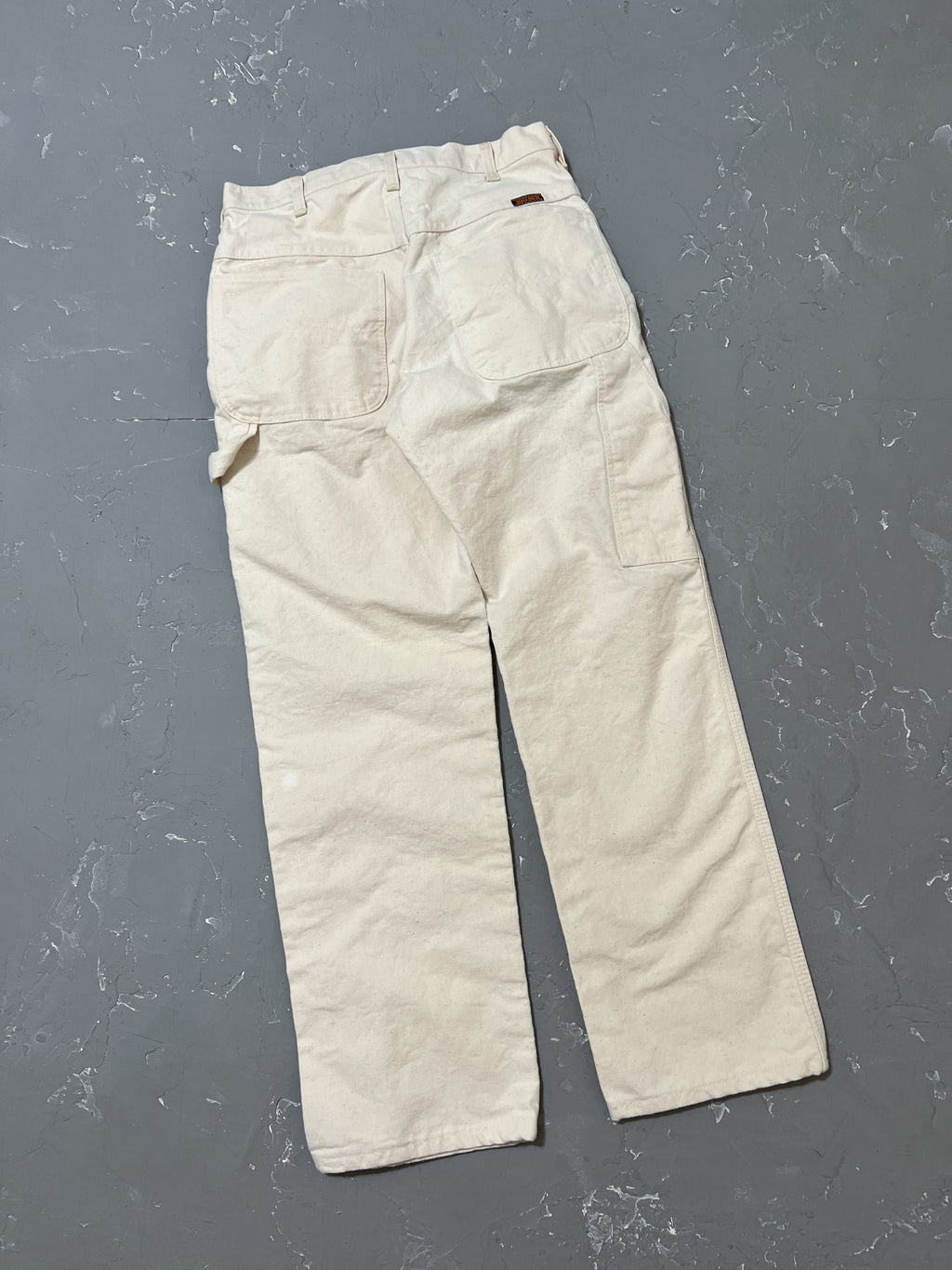 1980s Ivory Big Ben Carpenter Work Pants [29 x 30]